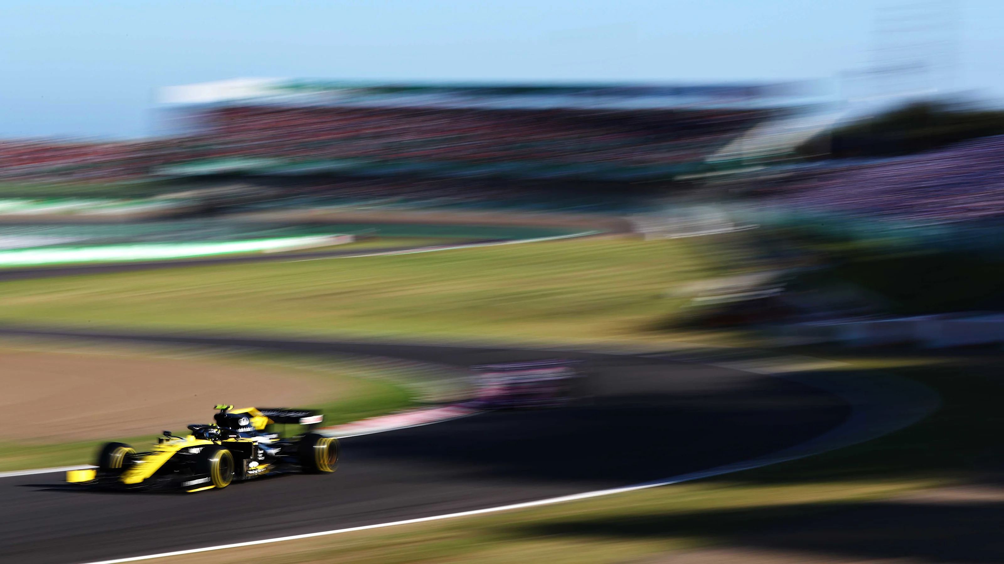 SUZUKA, JAPAN - OCTOBER 13: Nico Hulkenberg of Germany driving the (27) Renault Sport Formula One