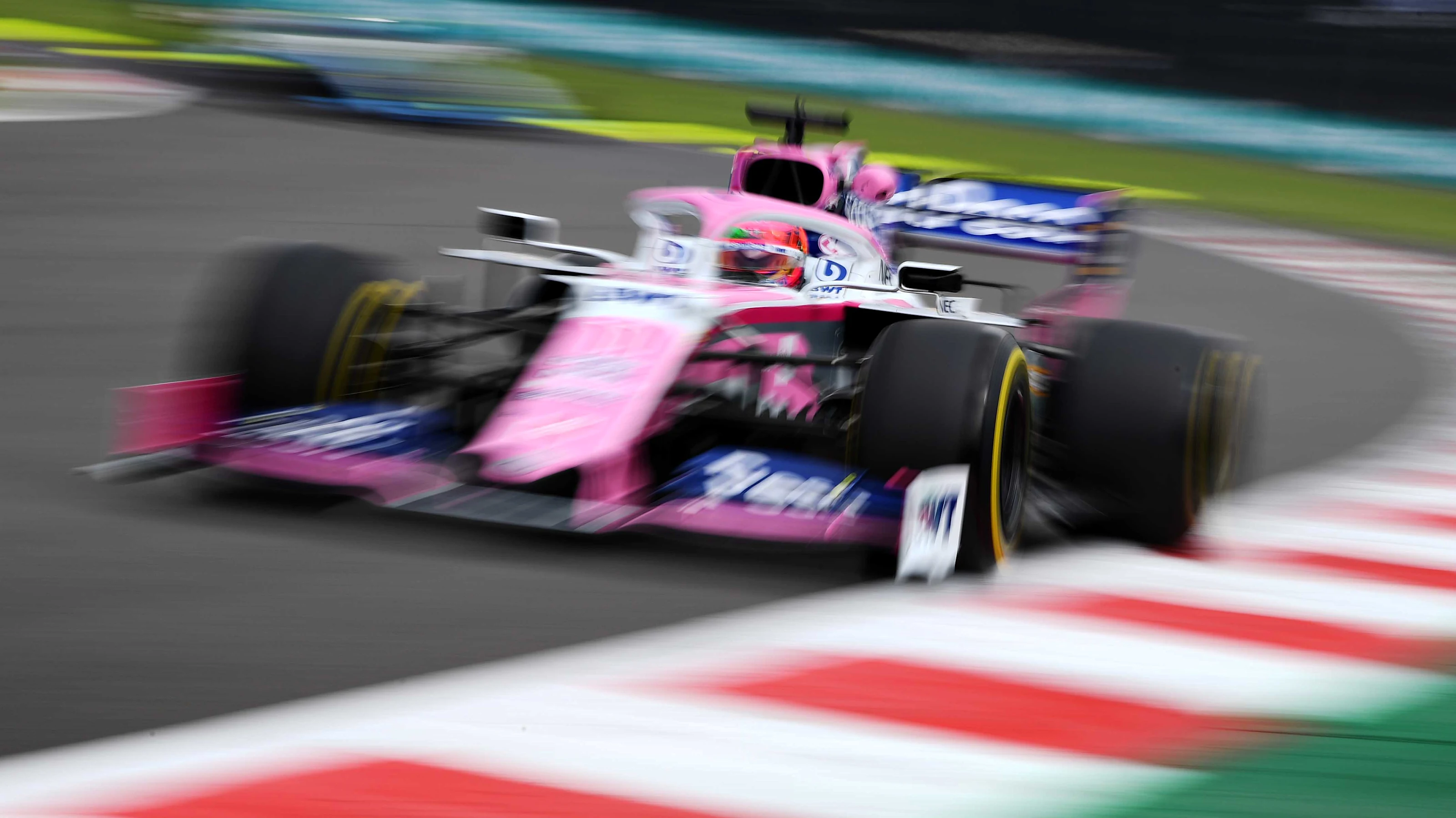 MEXICO CITY, MEXICO - OCTOBER 25: Sergio Perez of Mexico driving the (11) Racing Point RP19