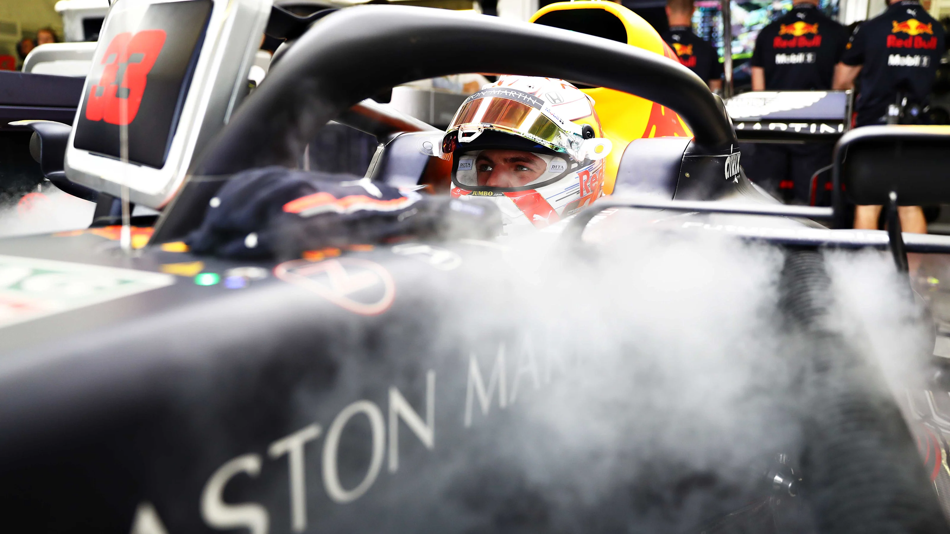MEXICO CITY, MEXICO - OCTOBER 26: Max Verstappen of Netherlands and Red Bull Racing prepares to