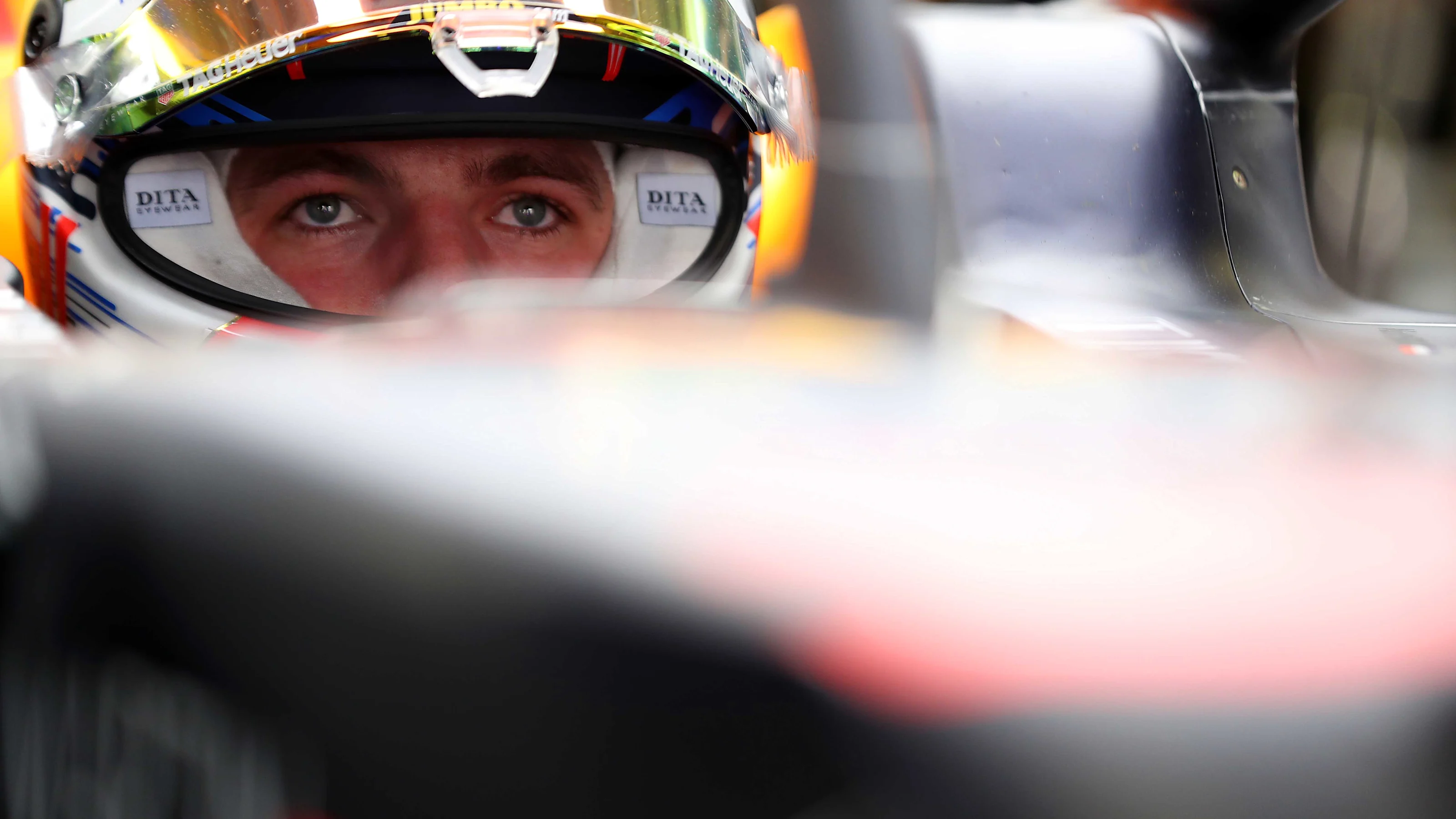 MEXICO CITY, MEXICO - OCTOBER 26: Max Verstappen of Netherlands and Red Bull Racing prepares to
