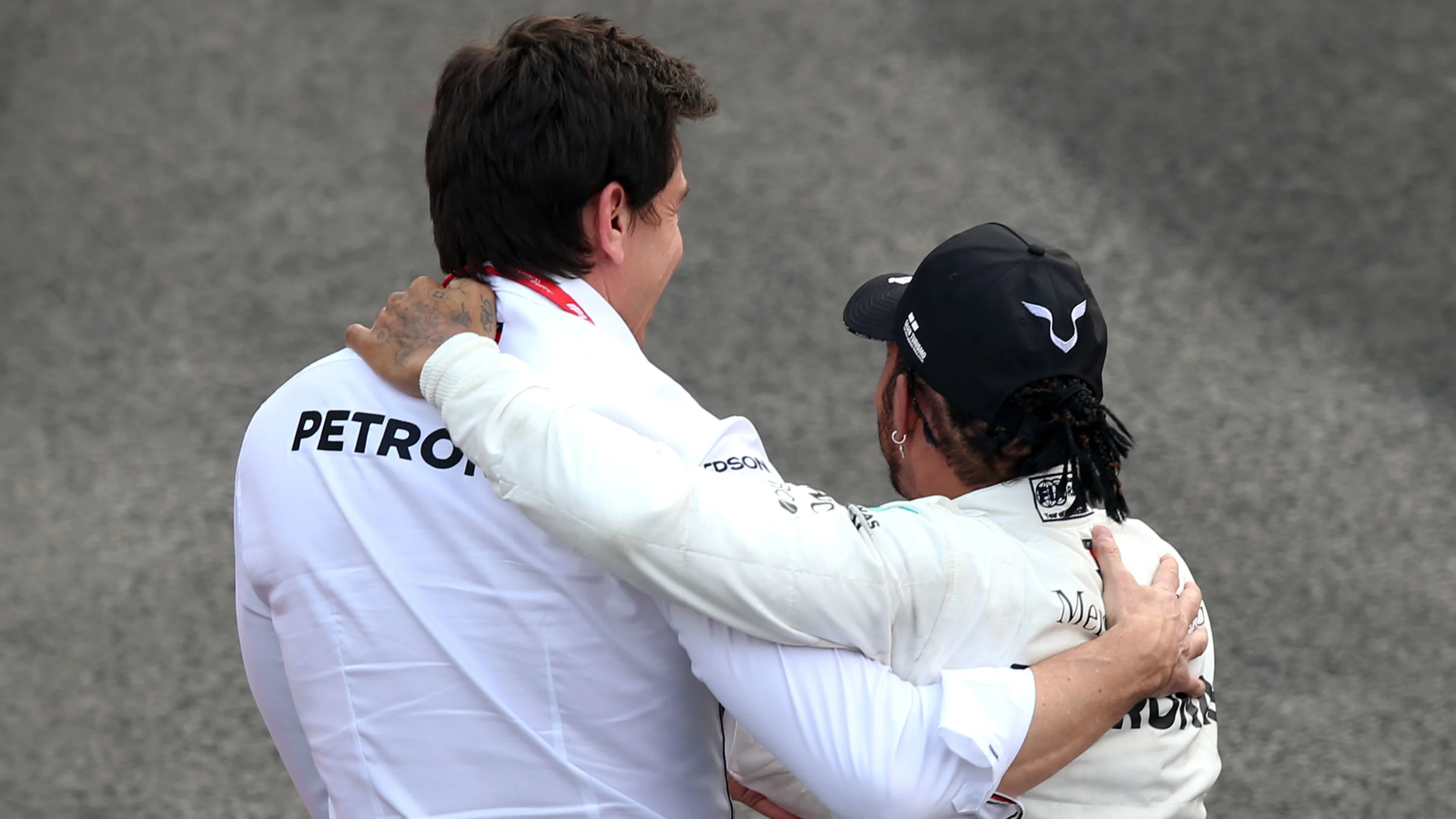 MEXICO CITY, MEXICO - OCTOBER 27: Race winner Lewis Hamilton of Great Britain and Mercedes GP