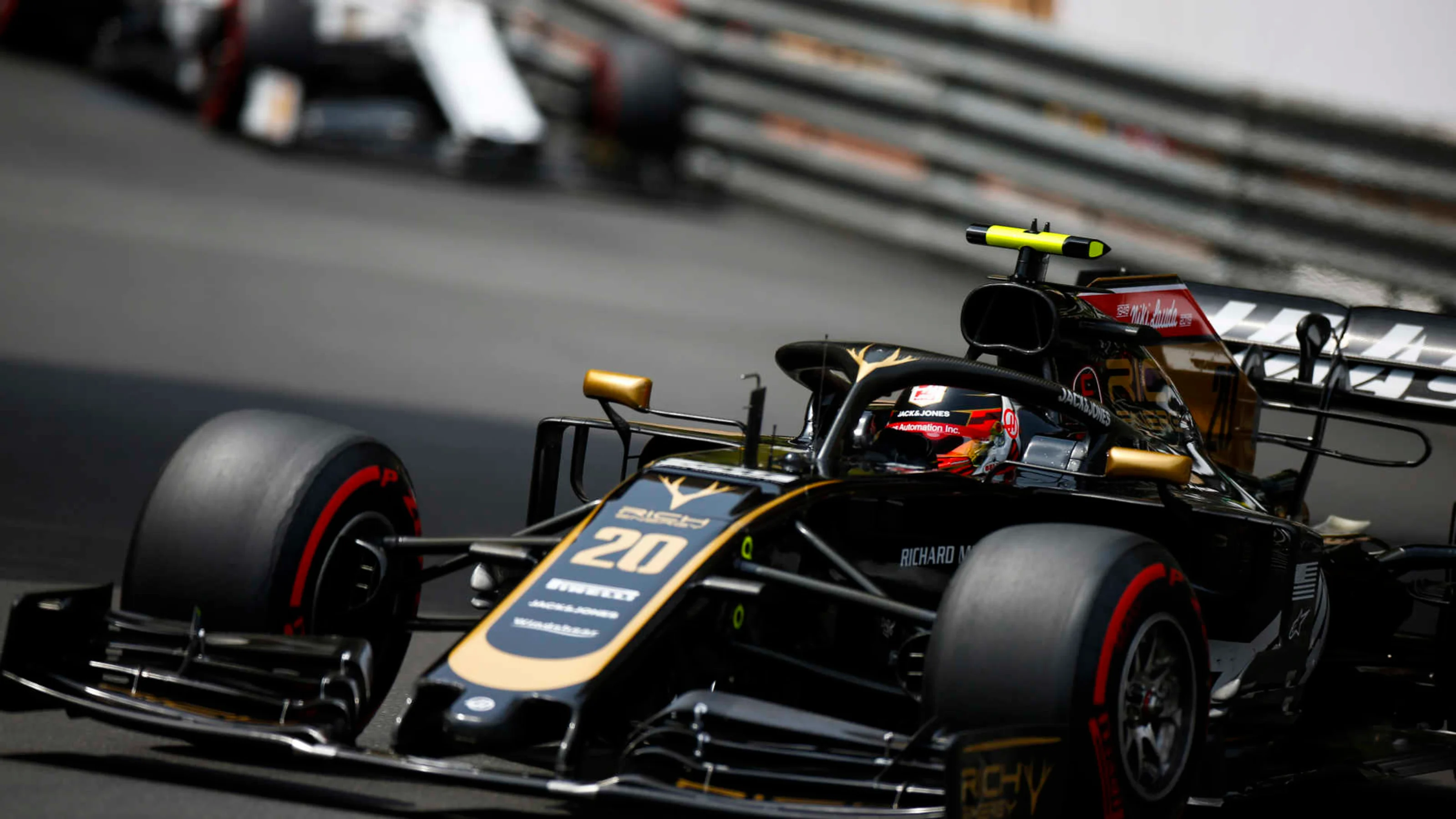 MONTE CARLO, MONACO - MAY 25: Kevin Magnussen, Haas VF-19 during the Monaco GP at Monte Carlo on