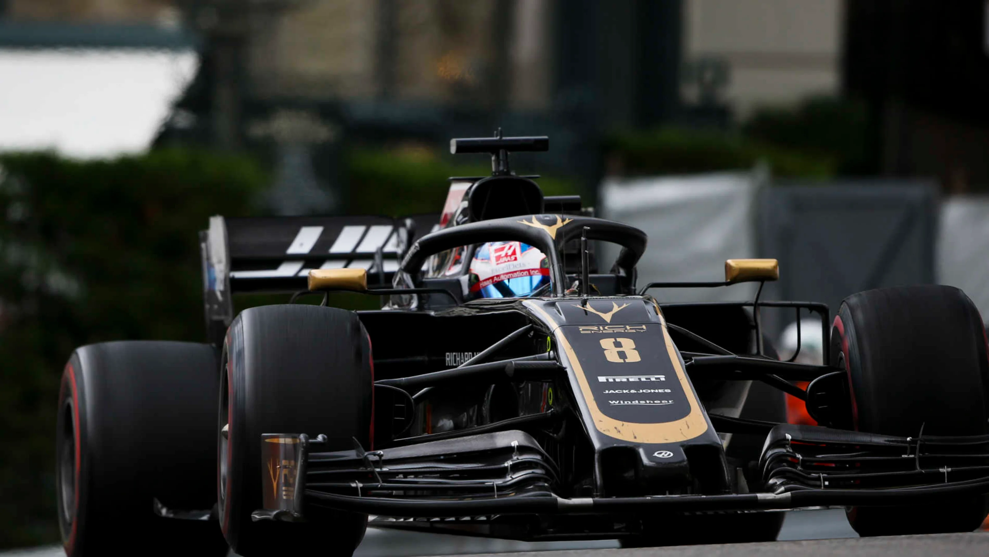 MONTE CARLO, MONACO - MAY 26: Romain Grosjean, Haas VF-19 during the Monaco GP at Monte Carlo on