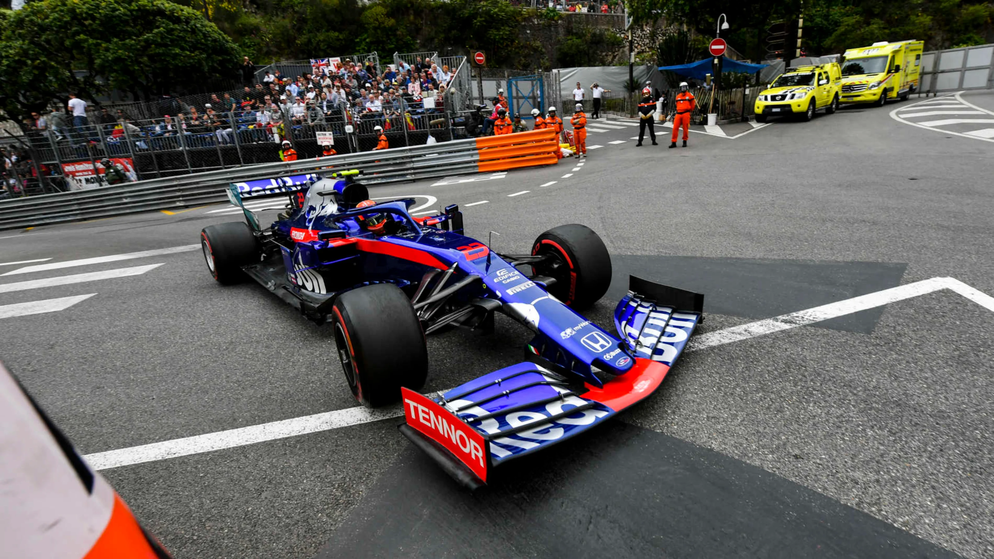 MONTE CARLO, MONACO - MAY 23: Alexander Albon, Toro Rosso STR14 during the Monaco GP at Monte Carlo
