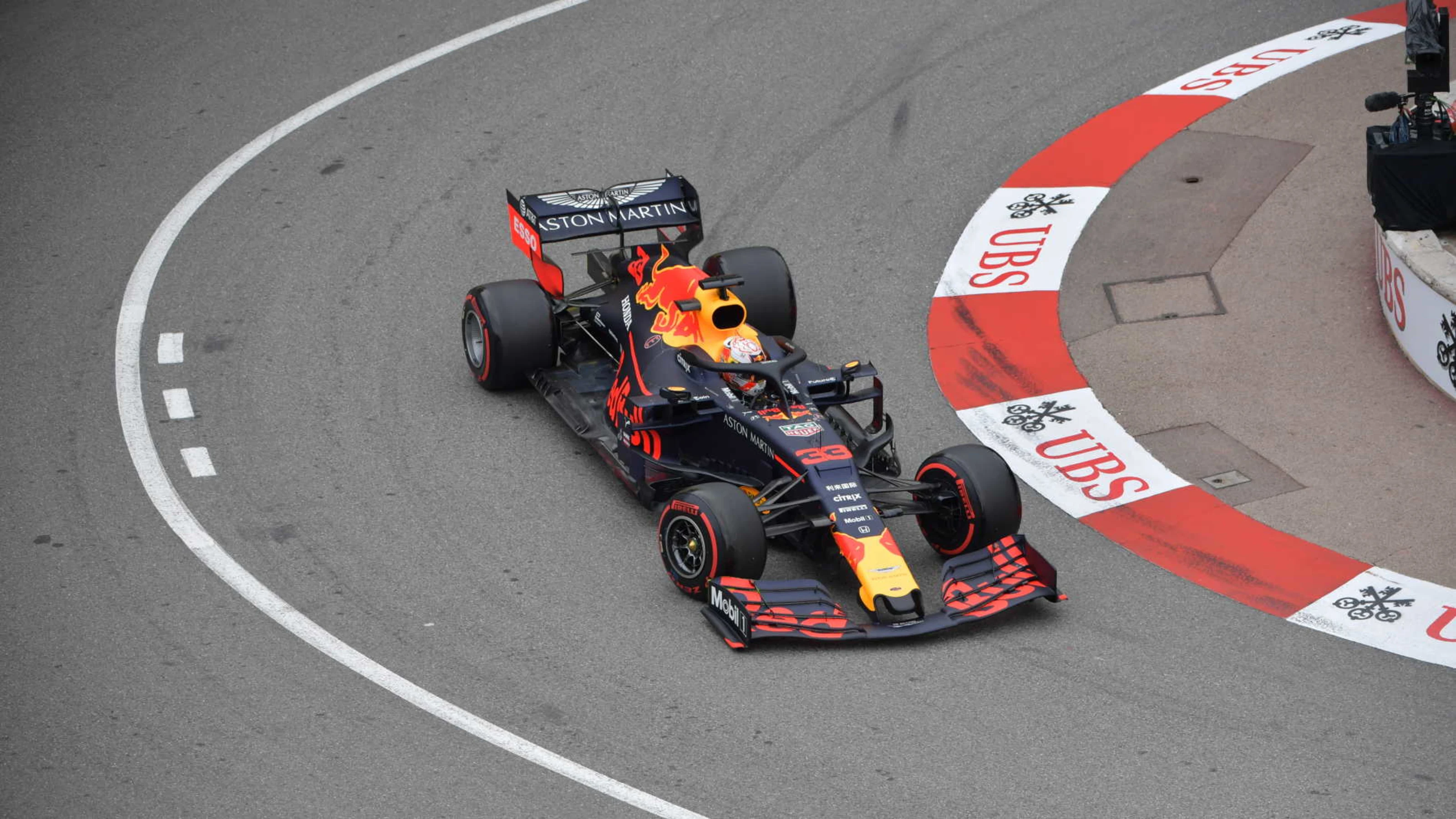 MONTE CARLO, MONACO - MAY 23: Max Verstappen, Red Bull Racing RB15 during the Monaco GP at Monte