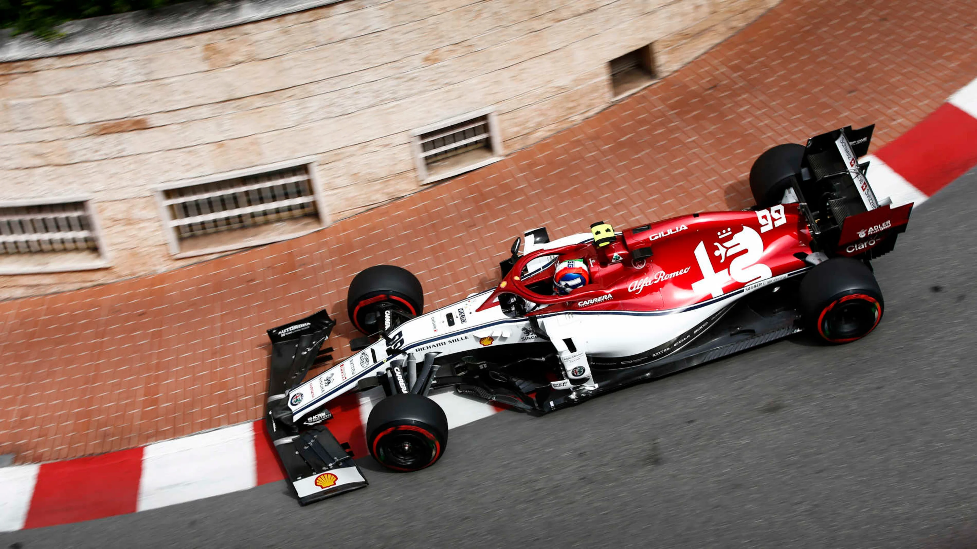 MONTE CARLO, MONACO - MAY 23: Antonio Giovinazzi, Alfa Romeo Racing C38 during the Monaco GP at