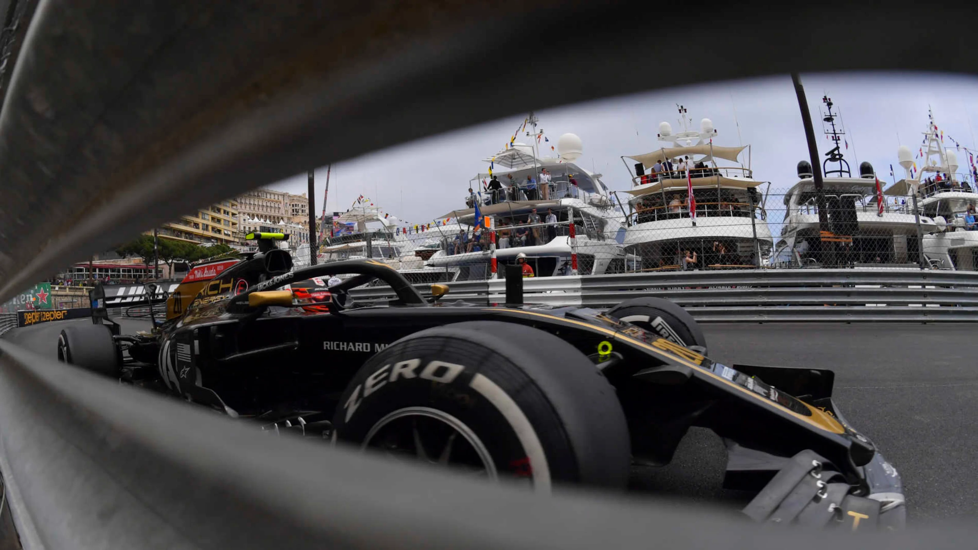 MONTE CARLO, MONACO - MAY 23: Kevin Magnussen, Haas VF-19 during the Monaco GP at Monte Carlo on
