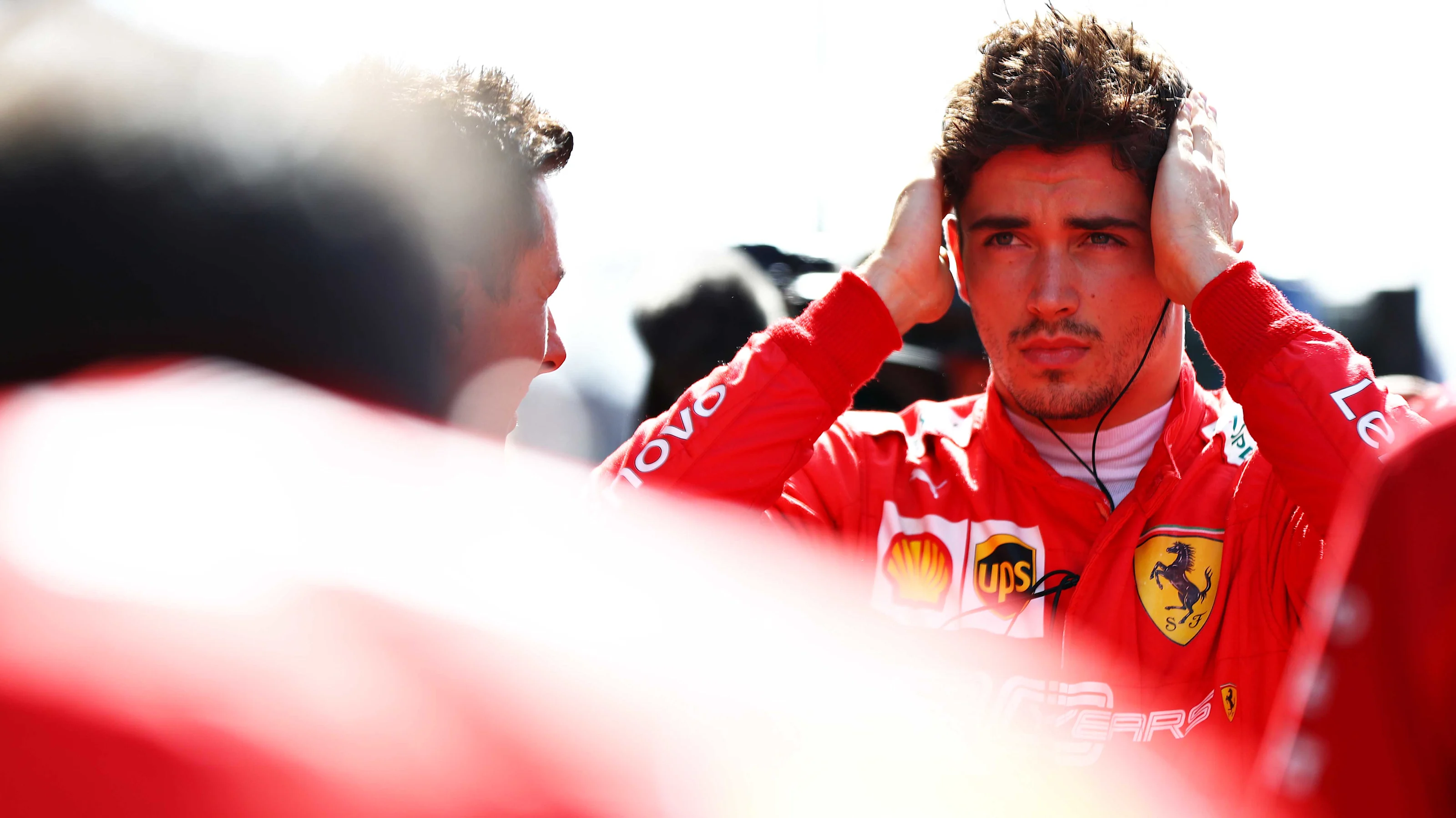 SOCHI, RUSSIA - SEPTEMBER 29: Charles Leclerc of Monaco and Ferrari prepares to drive on the grid