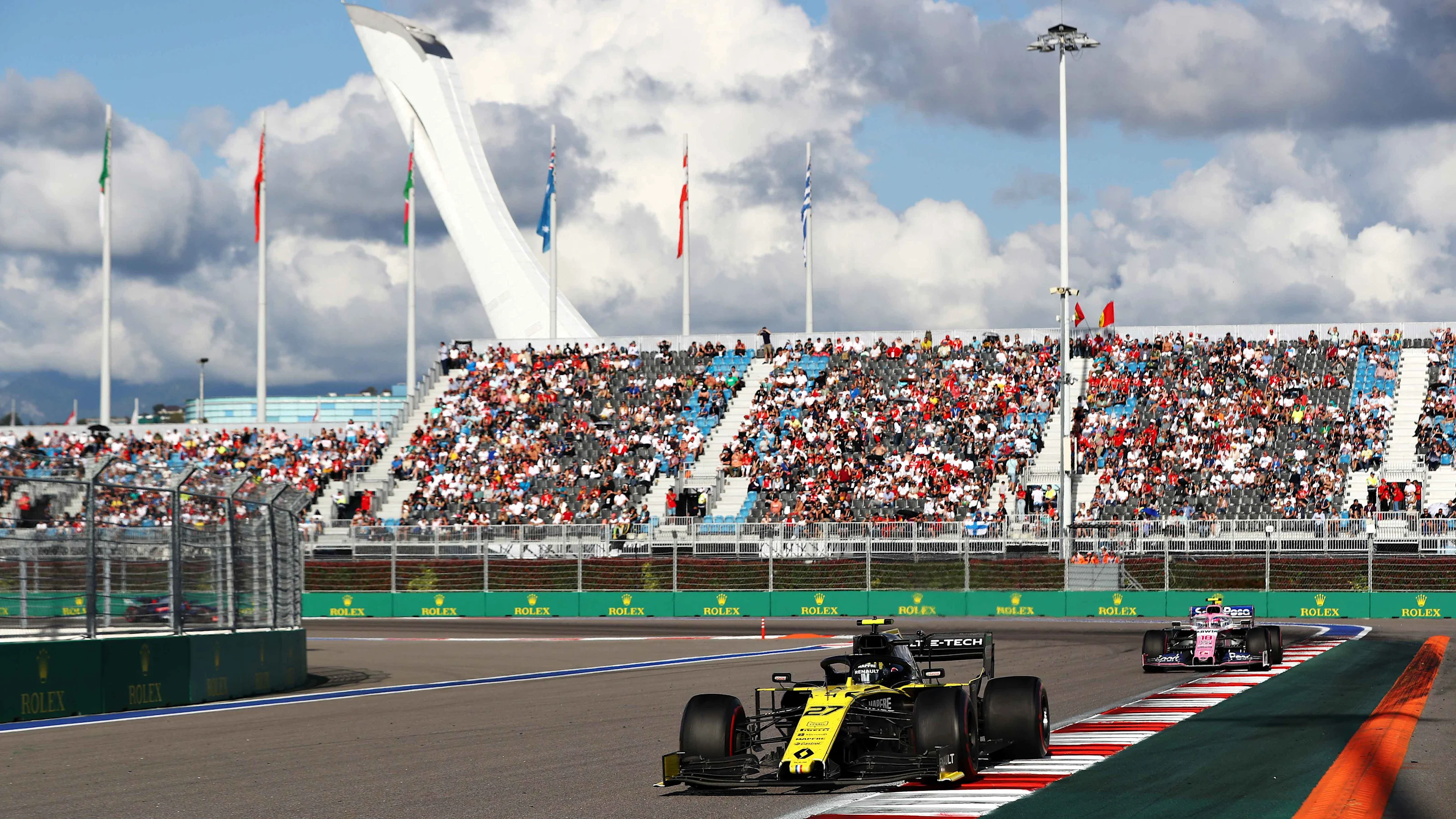 SOCHI, RUSSIA - SEPTEMBER 29: Nico Hulkenberg of Germany driving the (27) Renault Sport Formula One