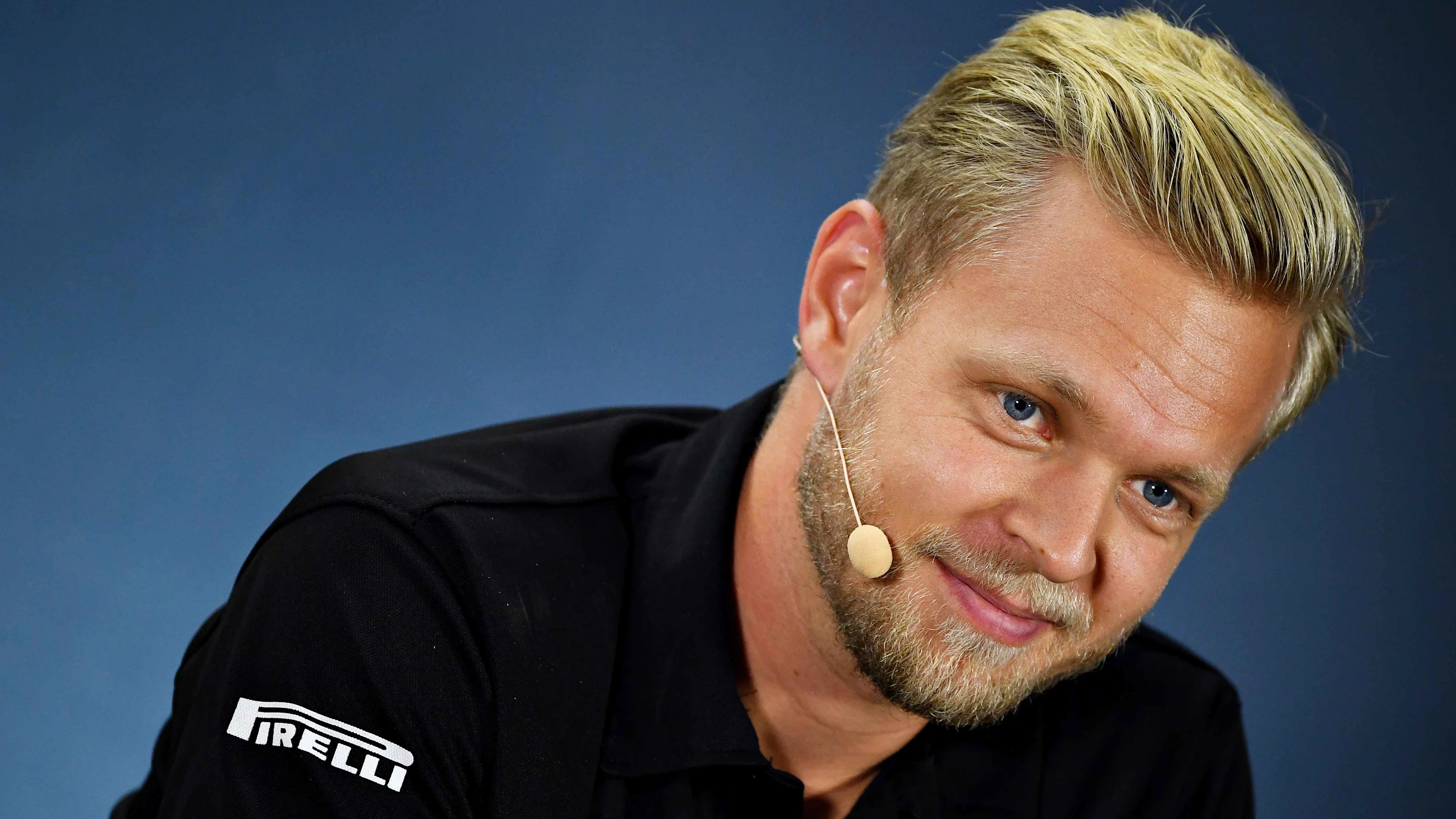 SOCHI, RUSSIA - SEPTEMBER 26: Kevin Magnussen of Denmark and Haas F1 looks on in the Drivers Press