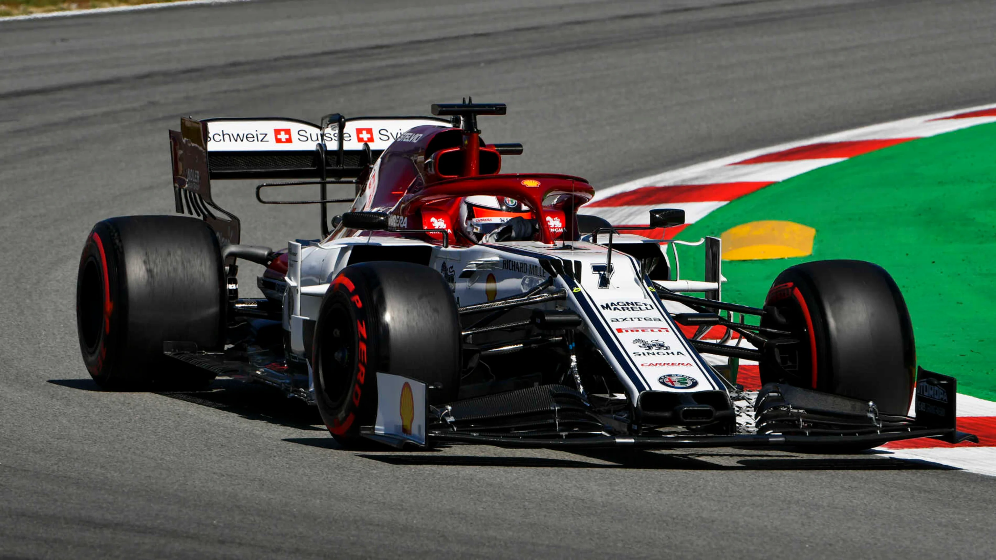 CIRCUIT DE BARCELONA-CATALUNYA, SPAIN - MAY 10: Kimi Raikkonen, Alfa Romeo Racing C38 during the