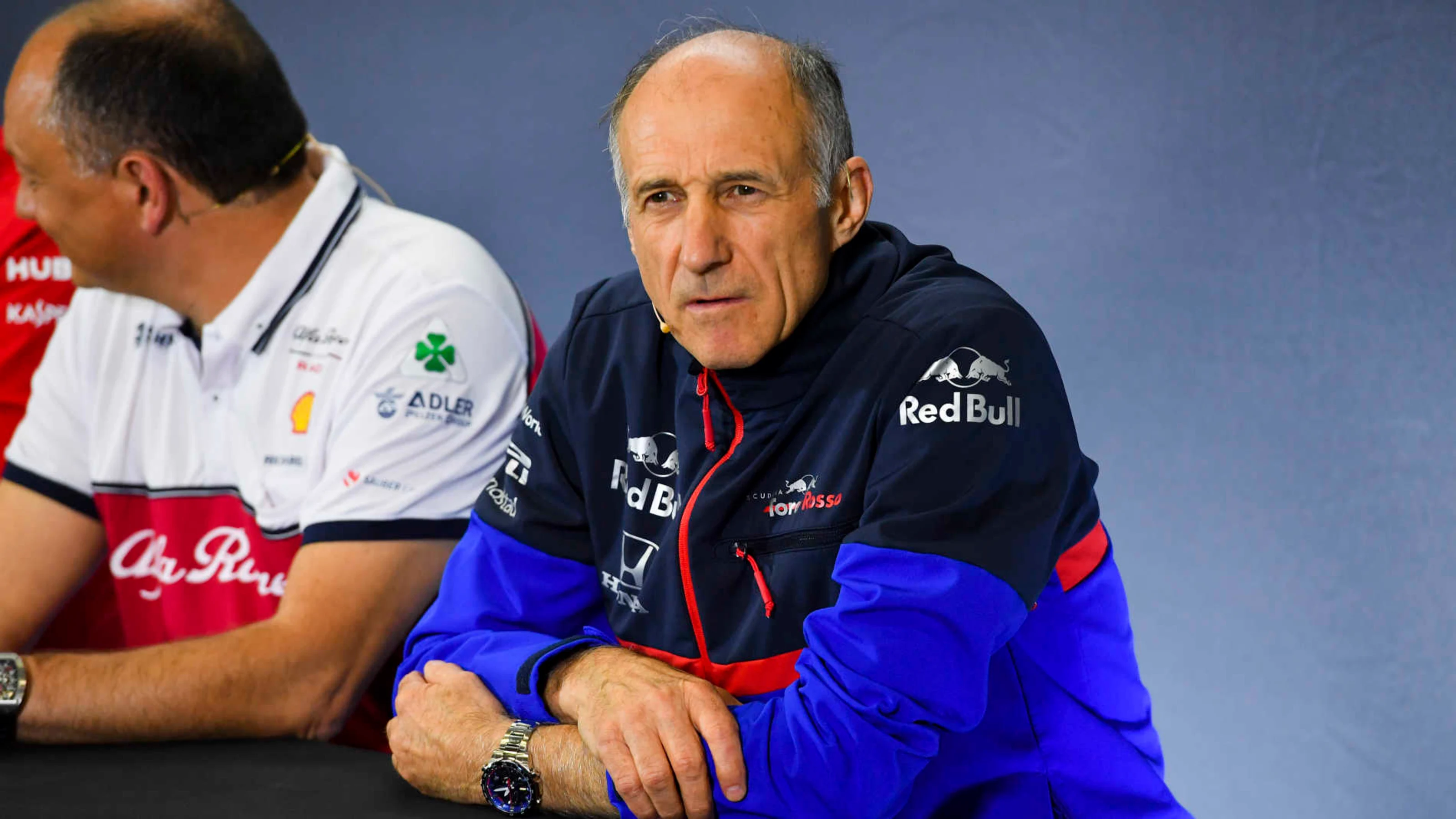 CIRCUIT DE BARCELONA-CATALUNYA, SPAIN - MAY 10: Franz Tost, Team Principal, Toro Rosso, in the team