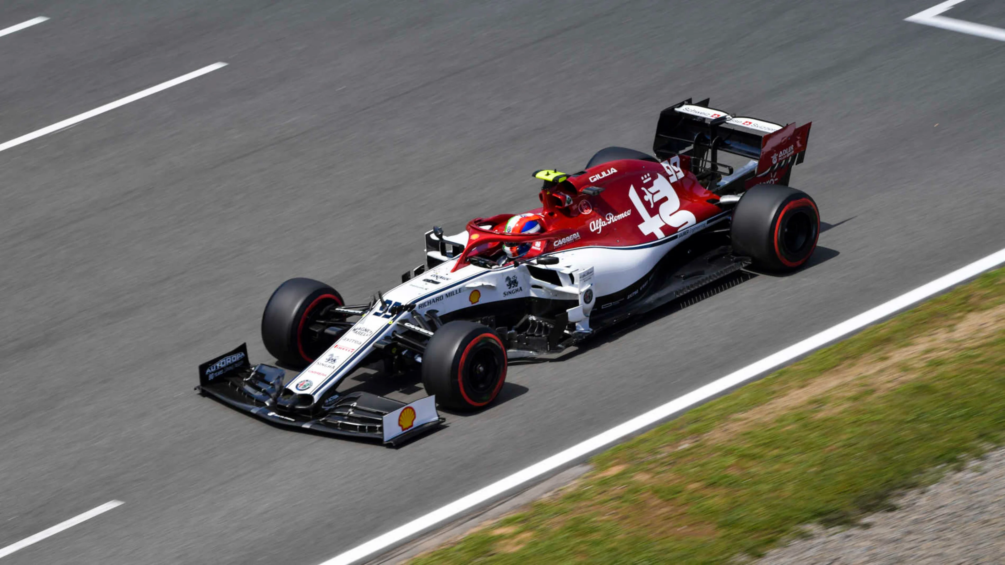 CIRCUIT DE BARCELONA-CATALUNYA, SPAIN - MAY 11: Antonio Giovinazzi, Alfa Romeo Racing C38 during