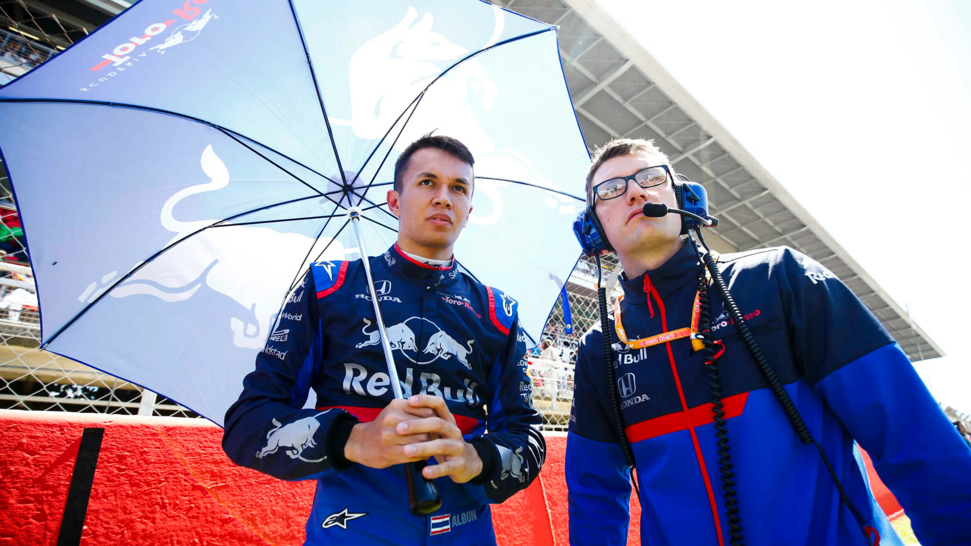 CIRCUIT DE BARCELONA-CATALUNYA, SPAIN - MAY 12: Alexander Albon, Toro Rosso, on the grid during the