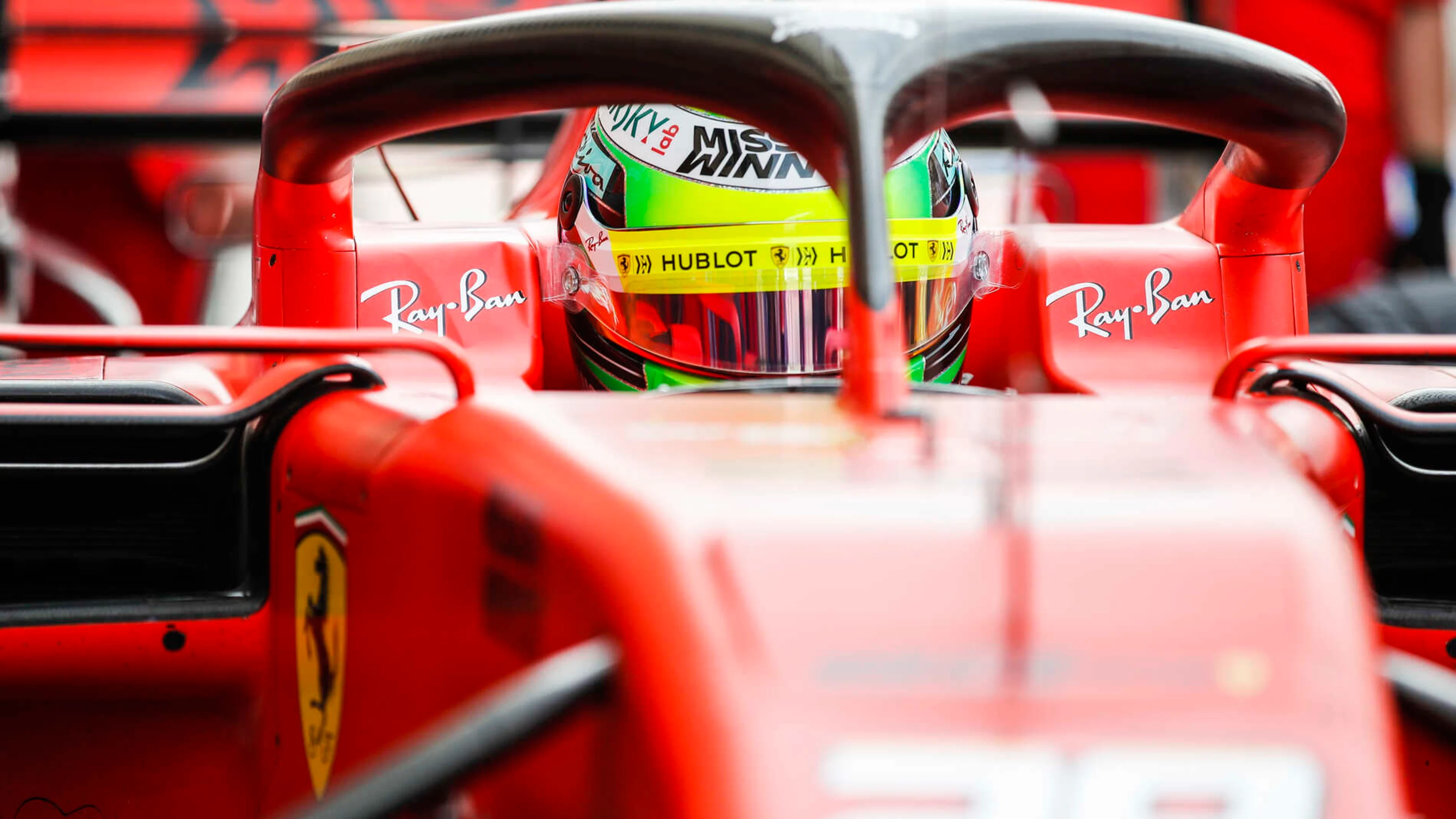 BAHRAIN INTERNATIONAL CIRCUIT, BAHRAIN - APRIL 02: Mick Schumacher, Ferrari SF90 during the Bahrain