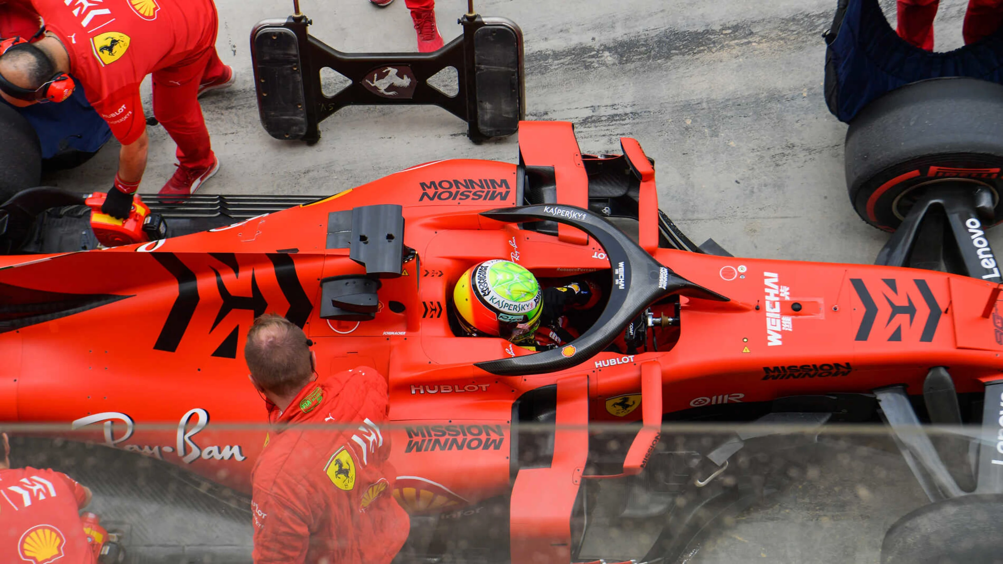 BAHRAIN INTERNATIONAL CIRCUIT, BAHRAIN - APRIL 02: Mick Schumacher, Ferrari SF90 during the Bahrain