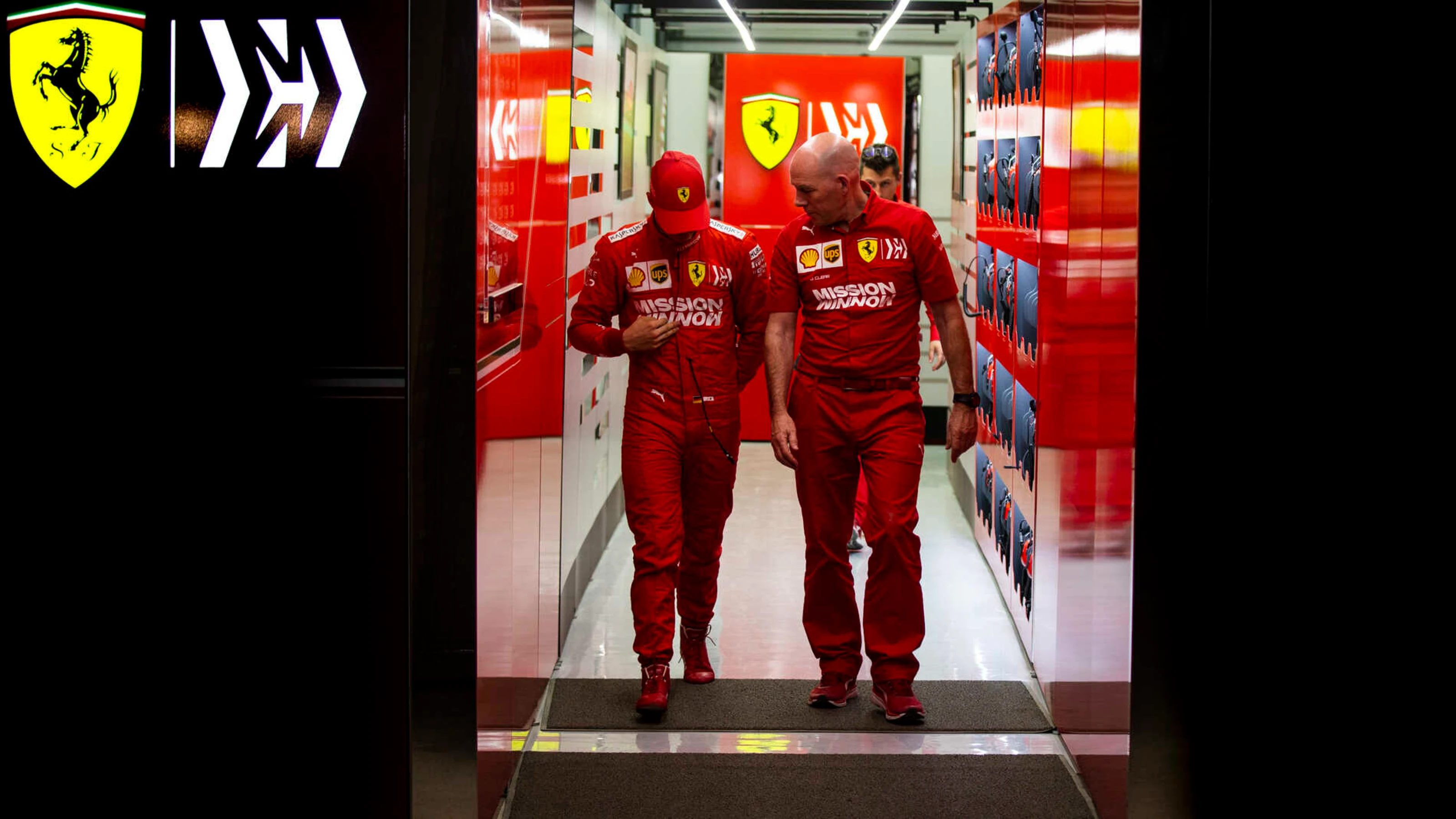 BAHRAIN INTERNATIONAL CIRCUIT, BAHRAIN - APRIL 02: Mick Schumacher, Ferrari, leaves the garage
