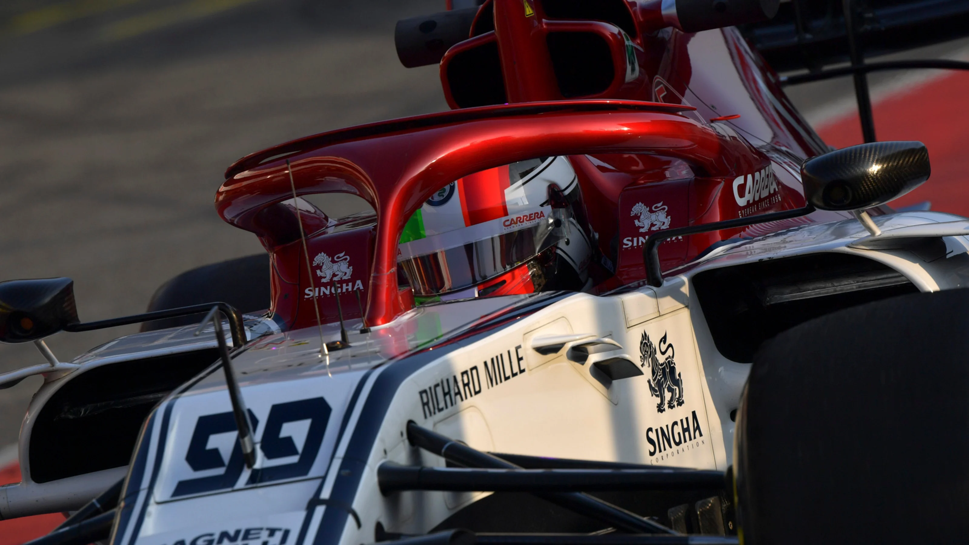 CIRCUIT DE BARCELONA-CATALUNYA, SPAIN - FEBRUARY 21: Antonio Giovinazzi, Alfa Romeo Racing C38
