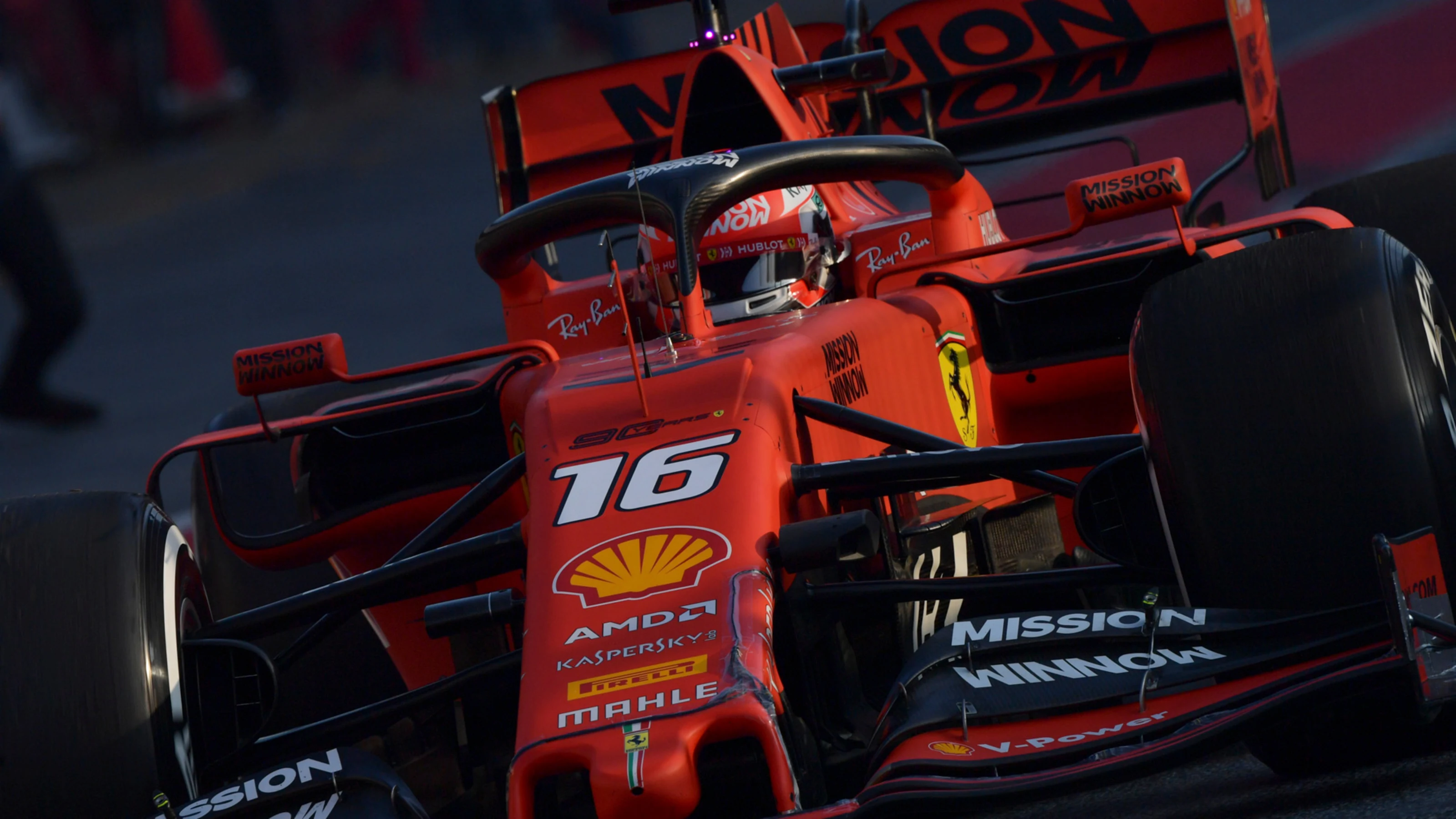 CIRCUIT DE BARCELONA-CATALUNYA, SPAIN - FEBRUARY 21: Charles Leclerc, Ferrari SF90 during the