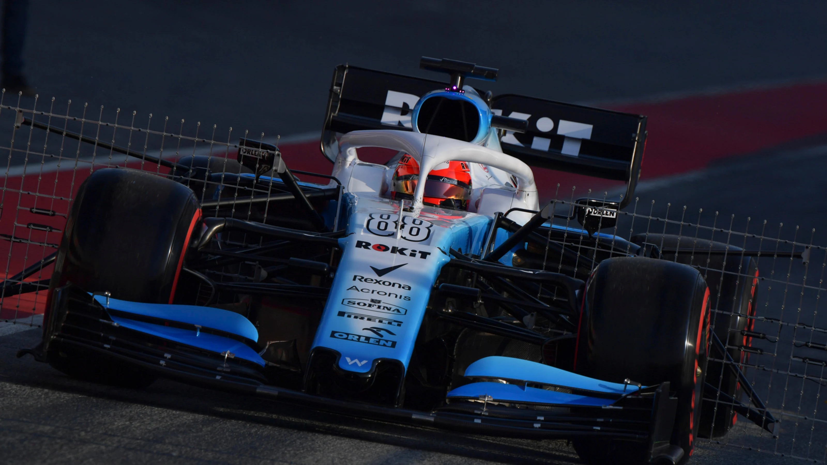 CIRCUIT DE BARCELONA-CATALUNYA, SPAIN - FEBRUARY 21: Robert Kubica, Williams FW42 with aero sensors