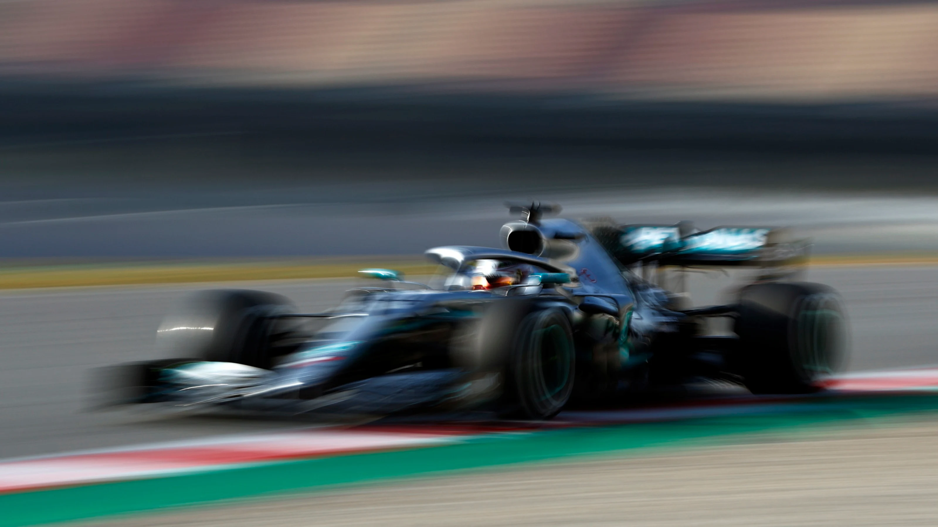 CIRCUIT DE BARCELONA-CATALUNYA, SPAIN - FEBRUARY 21: Lewis Hamilton, Mercedes-AMG F1 W10 EQ Power+