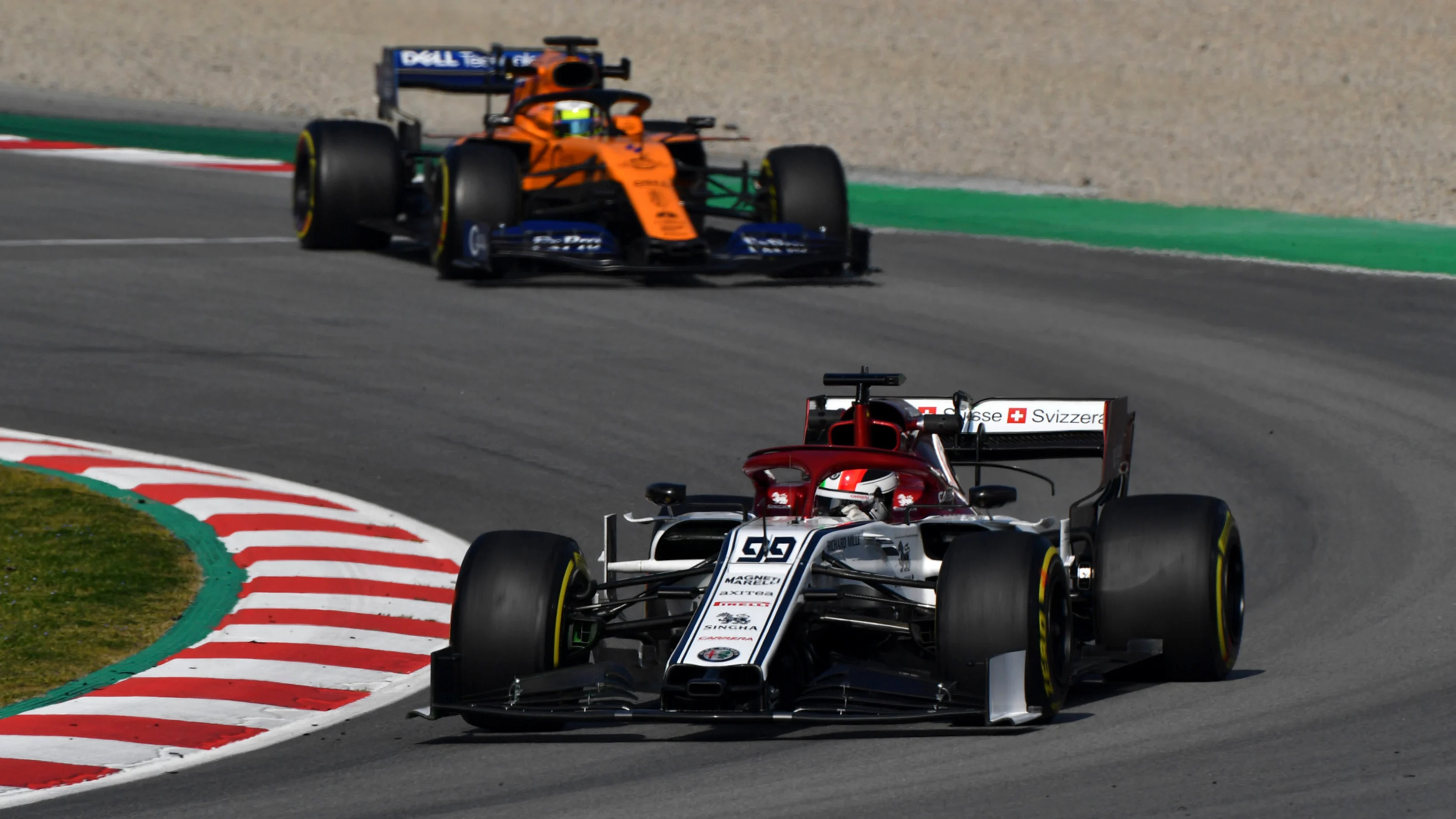 CIRCUIT DE BARCELONA-CATALUNYA, SPAIN - FEBRUARY 21: Antonio Giovinazzi, Alfa Romeo Racing C38