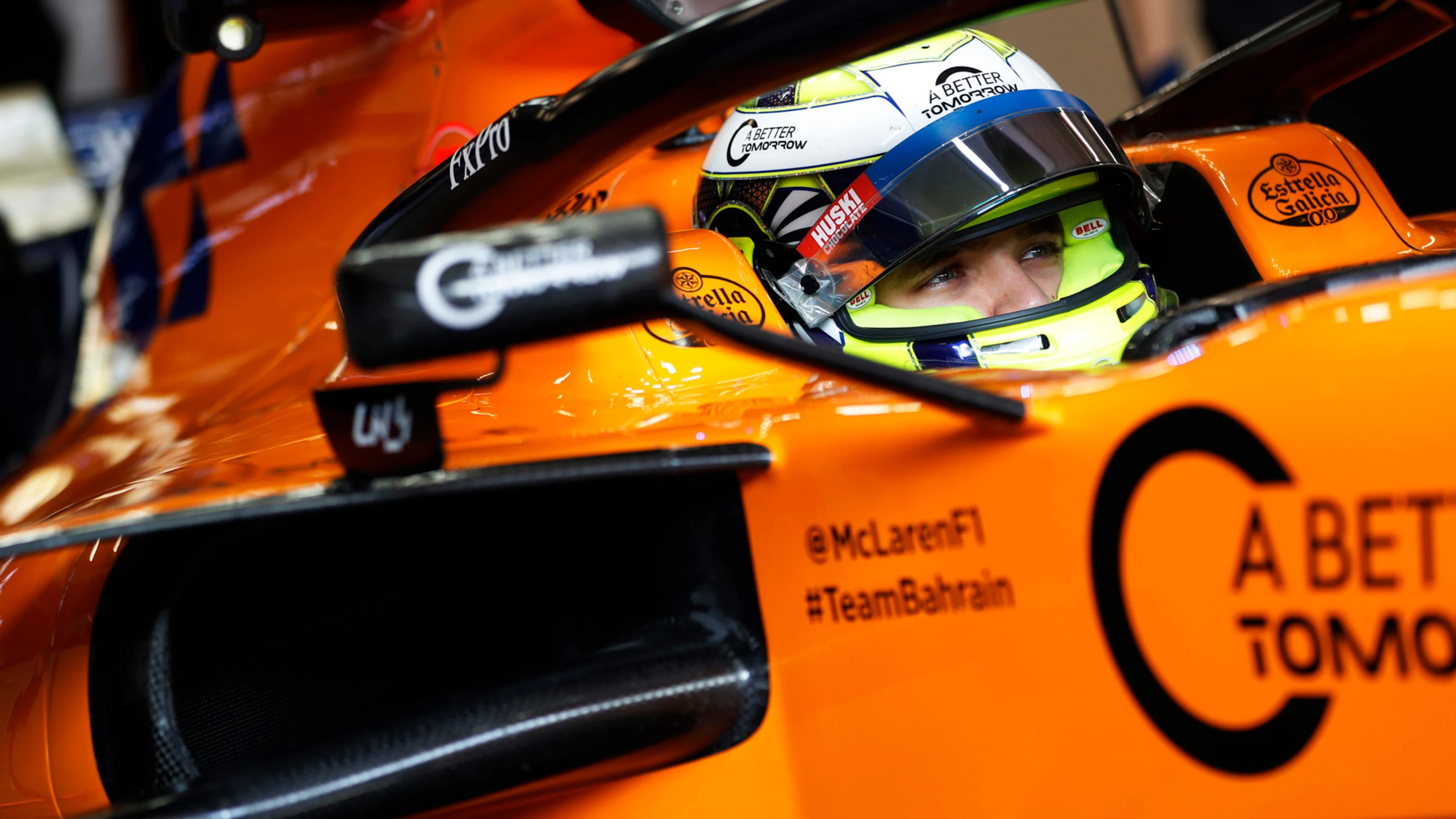 CIRCUIT DE BARCELONA-CATALUNYA, SPAIN - FEBRUARY 21: Lando Norris, McLaren MCL34 during the