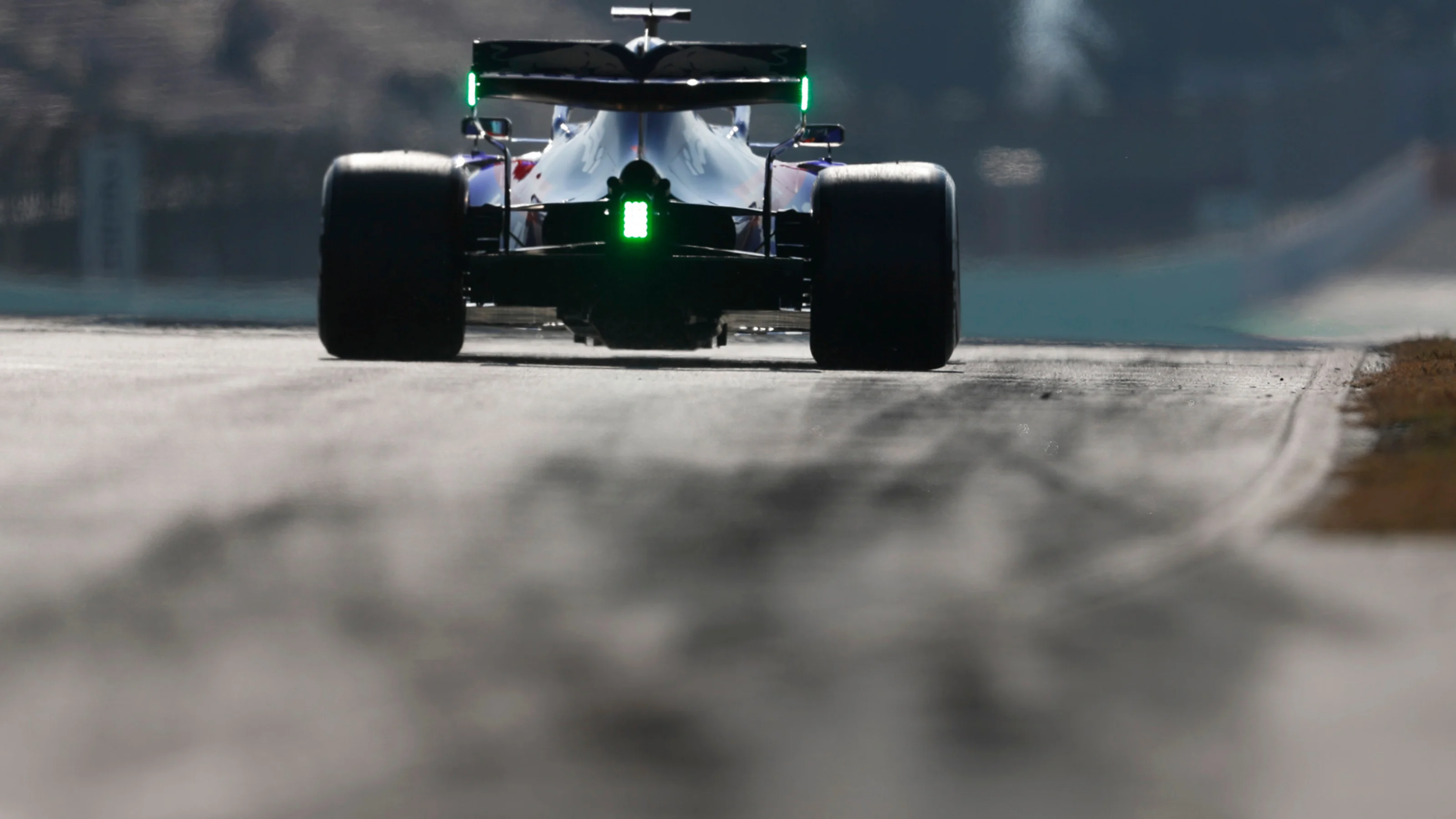 CIRCUIT DE BARCELONA-CATALUNYA, SPAIN - FEBRUARY 21: Alex Albon, Scuderia Toro Rosso STR14 during