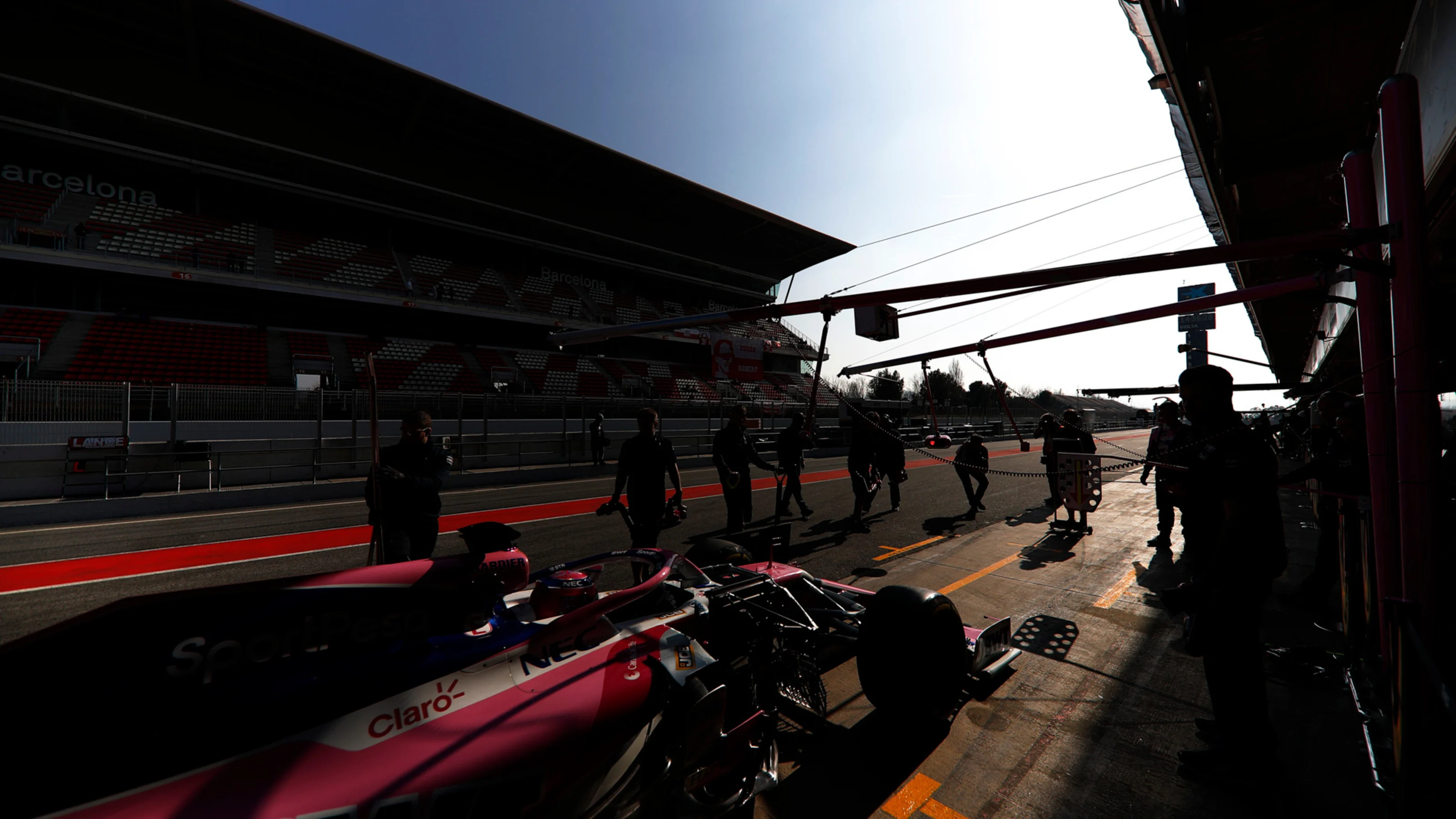 CIRCUIT DE BARCELONA-CATALUNYA, SPAIN - FEBRUARY 21: Lance Stroll, SportPesa Racing Point F1 Team