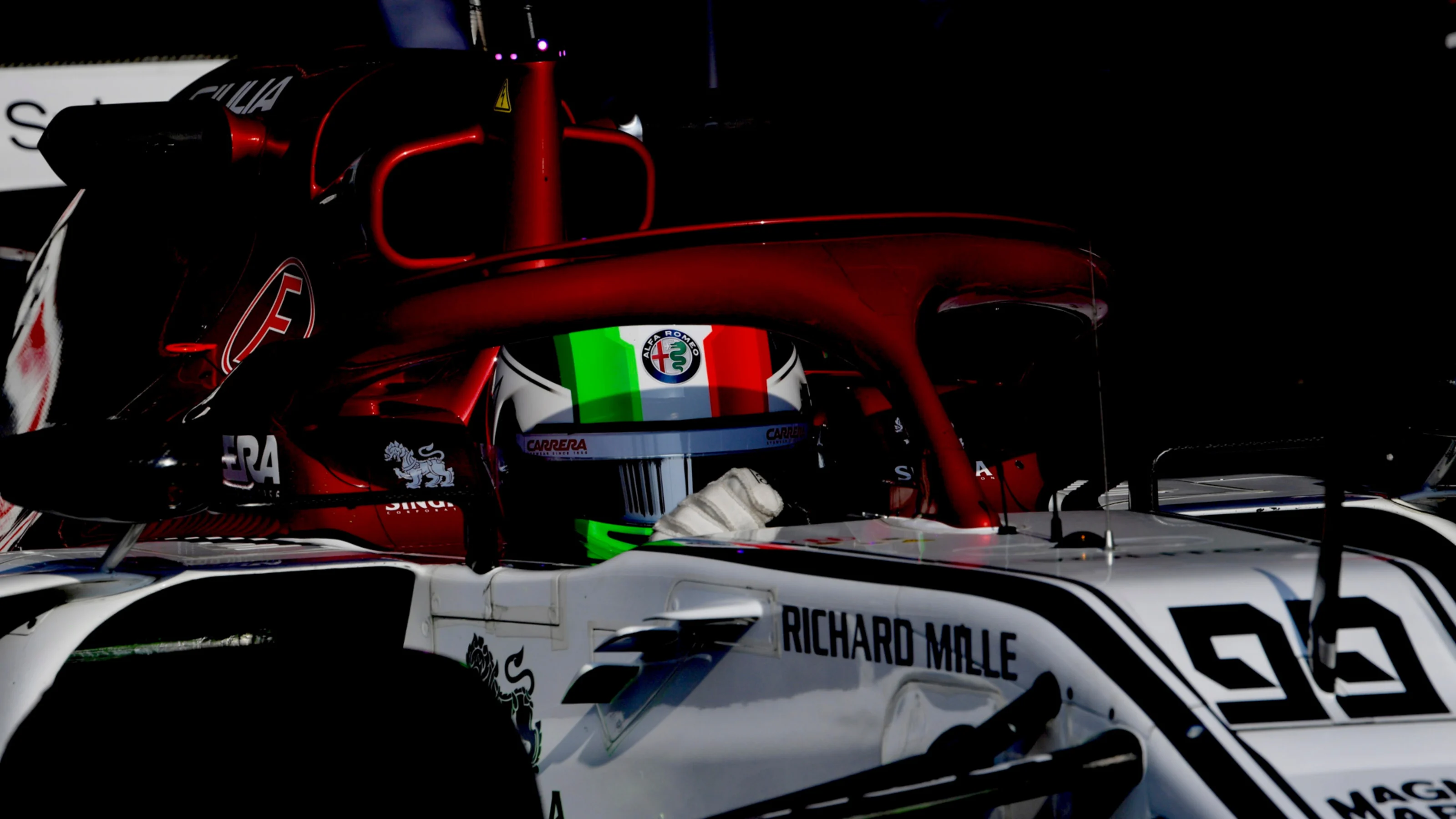 CIRCUIT DE BARCELONA-CATALUNYA, SPAIN - FEBRUARY 21: Antonio Giovinazzi, Alfa Romeo Racing C38