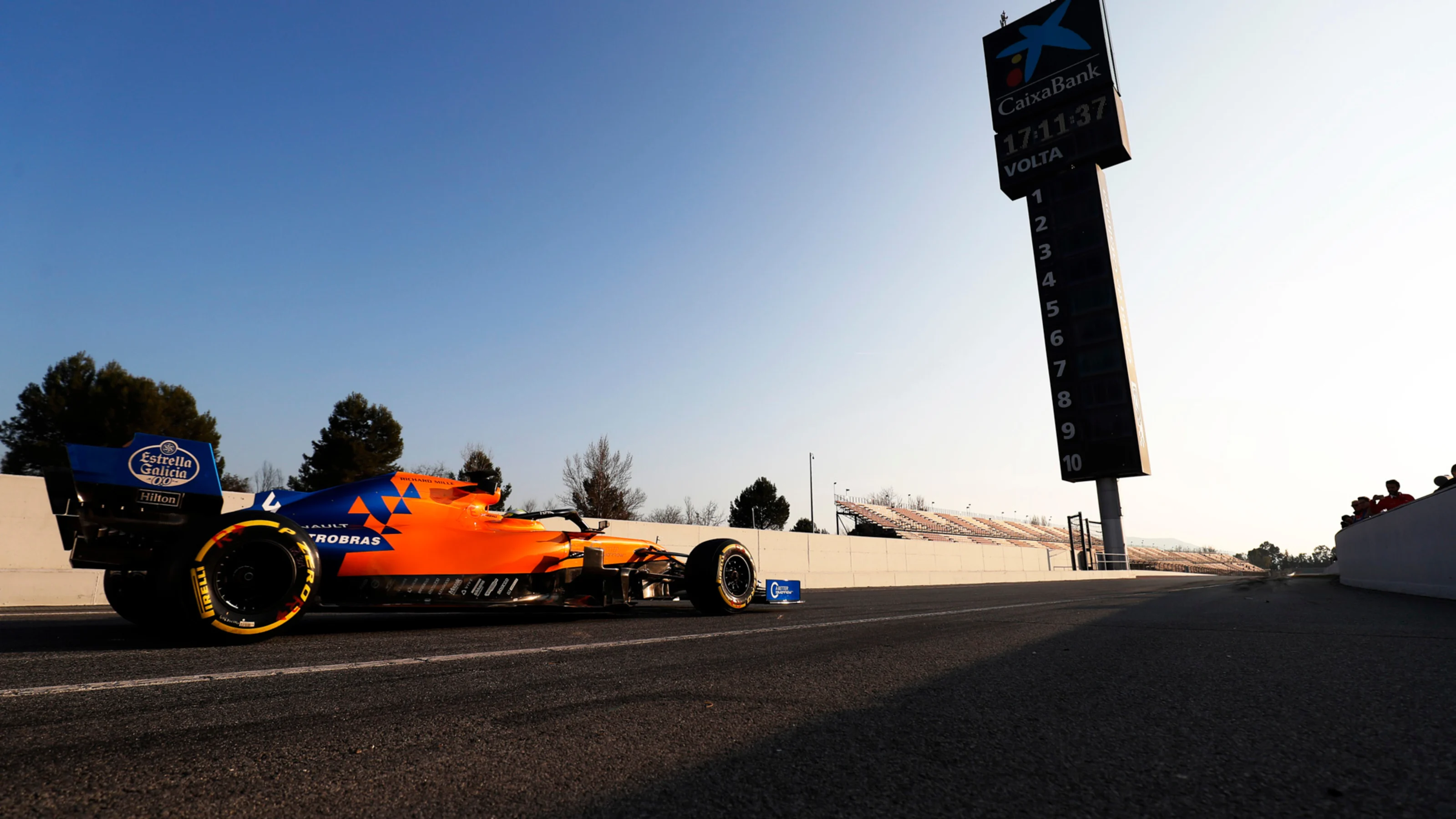 CIRCUIT DE BARCELONA-CATALUNYA, SPAIN - FEBRUARY 21: Lando Norris, McLaren MCL34 during the