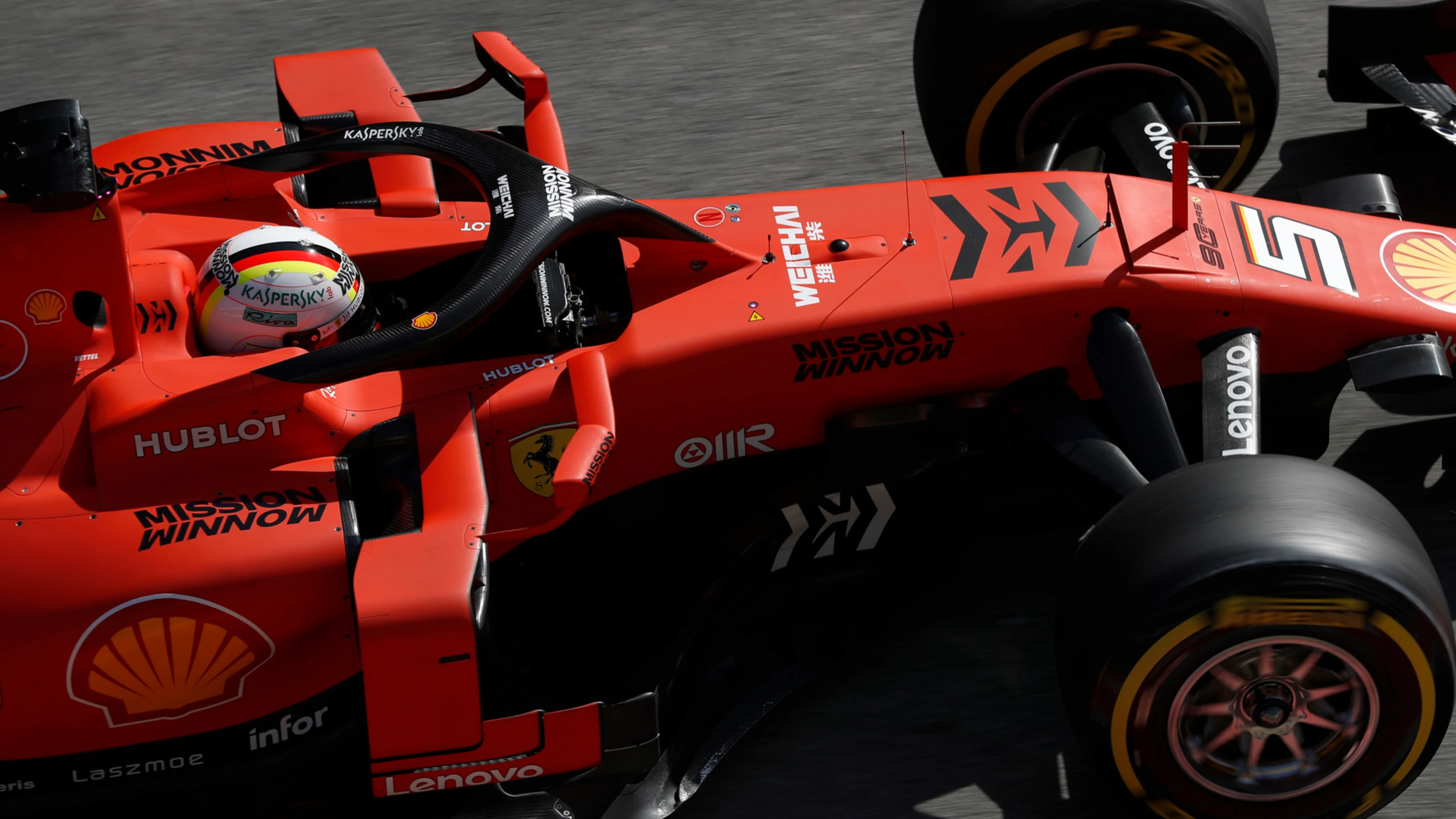 CIRCUIT DE BARCELONA-CATALUNYA, SPAIN - FEBRUARY 18: Sebastian Vettel, Ferrari SF90 during the