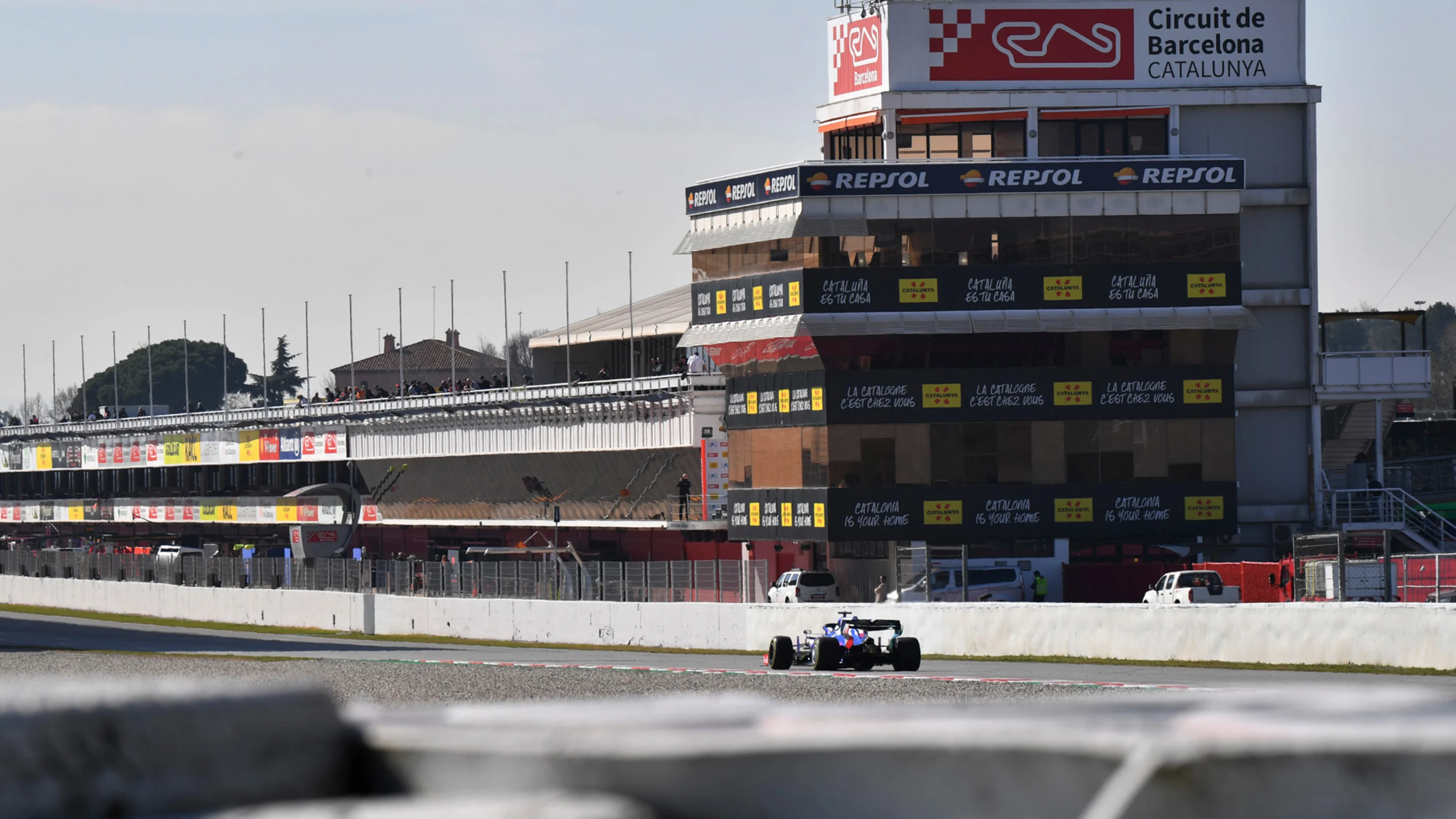 CIRCUIT DE BARCELONA-CATALUNYA, SPAIN - FEBRUARY 18: Daniil Kvyat, Scuderia Toro Rosso STR14 during