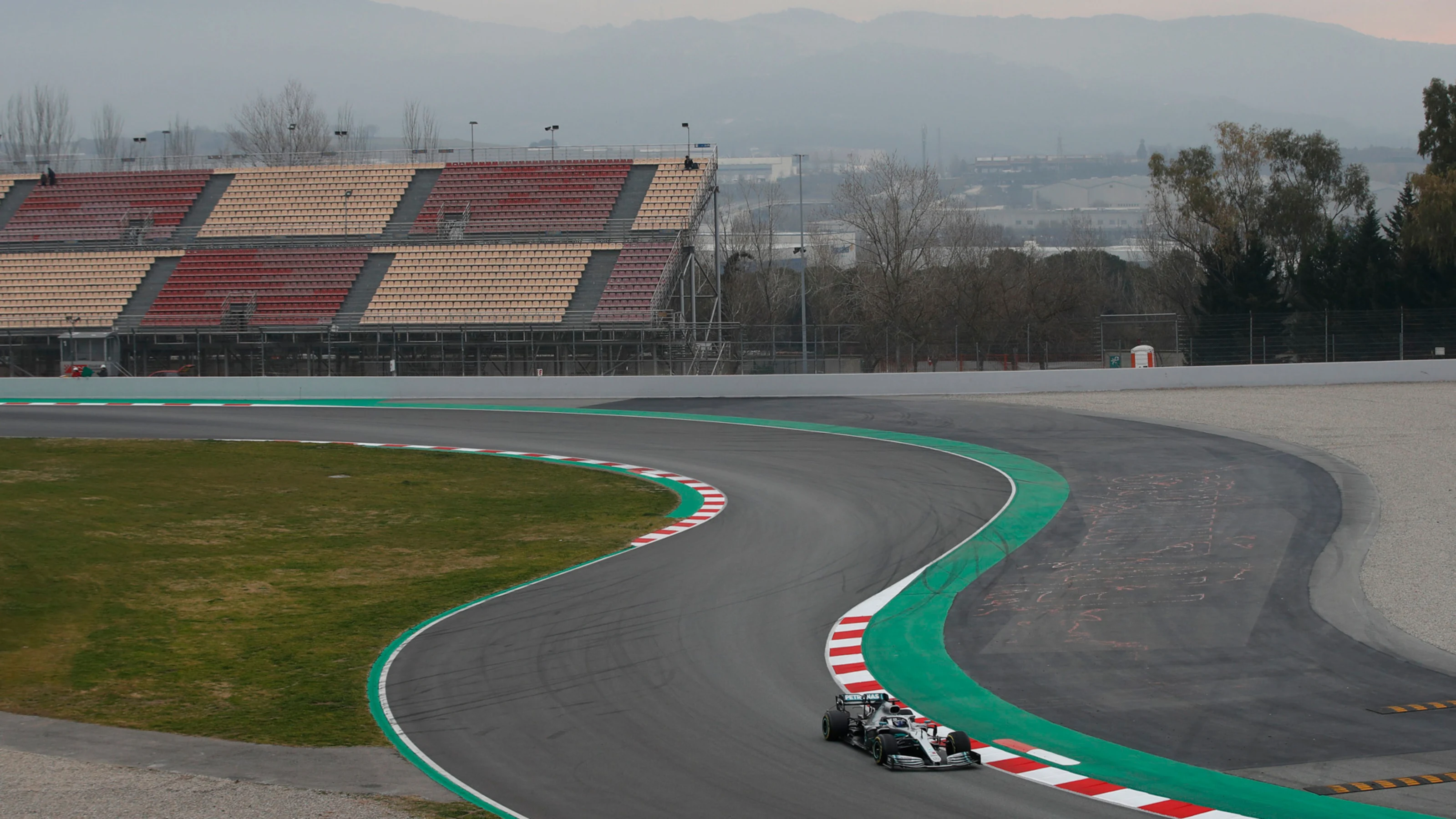CIRCUIT DE BARCELONA-CATALUNYA, SPAIN - FEBRUARY 20: Valtteri Bottas, Mercedes-AMG F1 W10 EQ Power+