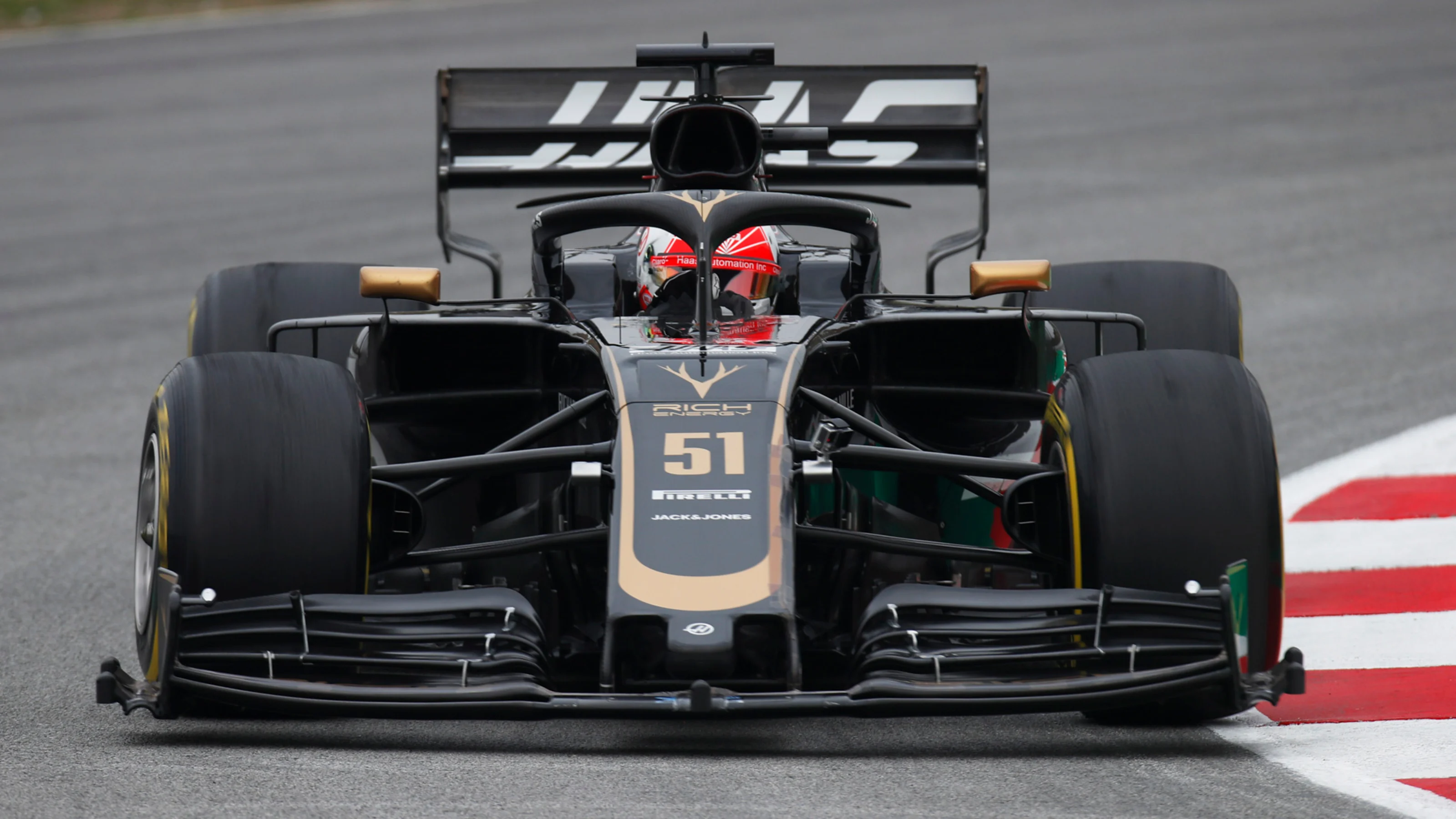 CIRCUIT DE BARCELONA-CATALUNYA, SPAIN - FEBRUARY 20: Pietro Fittipaldi, Haas VF-19 during the