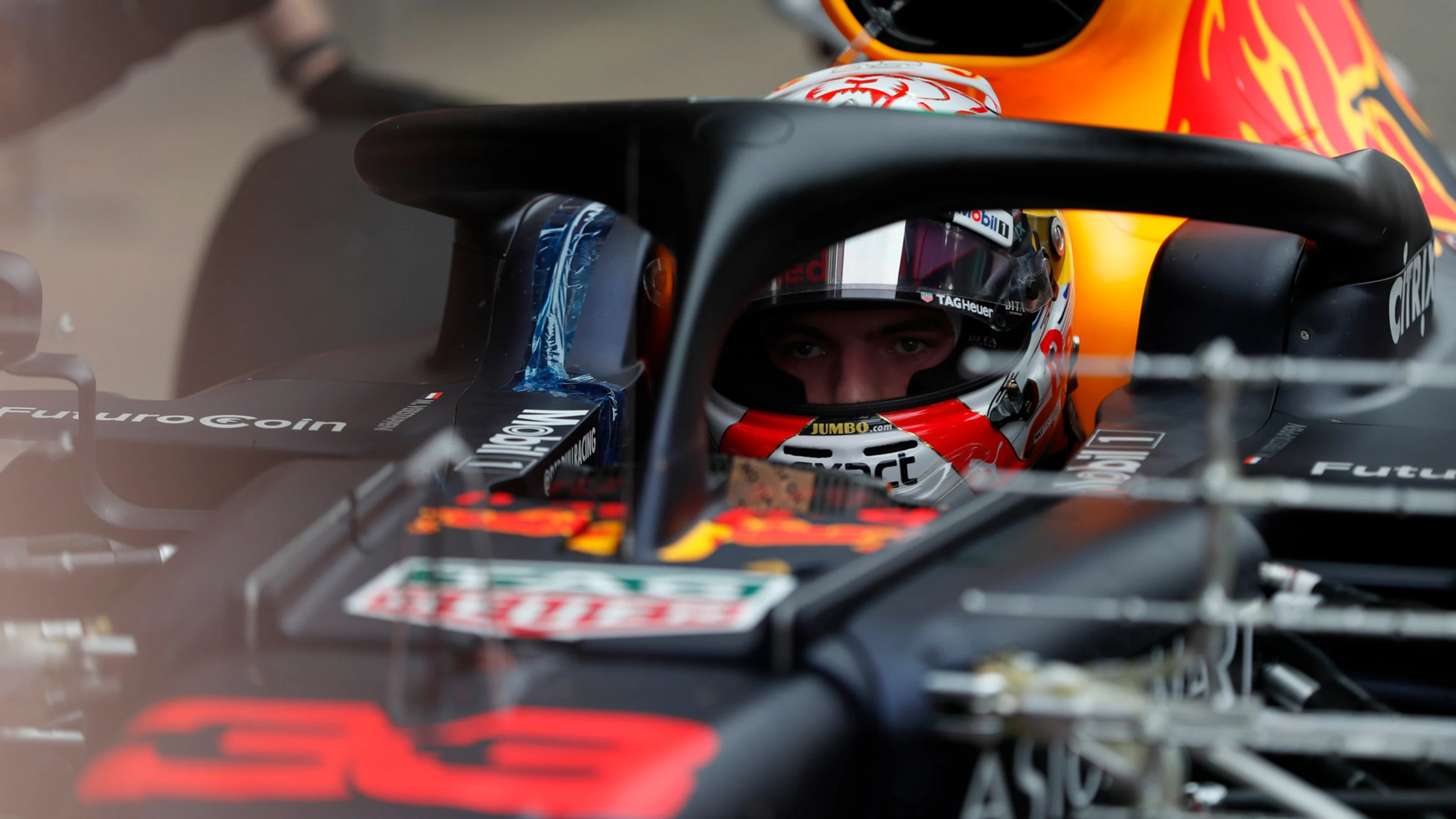 CIRCUIT DE BARCELONA-CATALUNYA, SPAIN - FEBRUARY 20: Max Verstappen, Red Bull Racing RB15 during