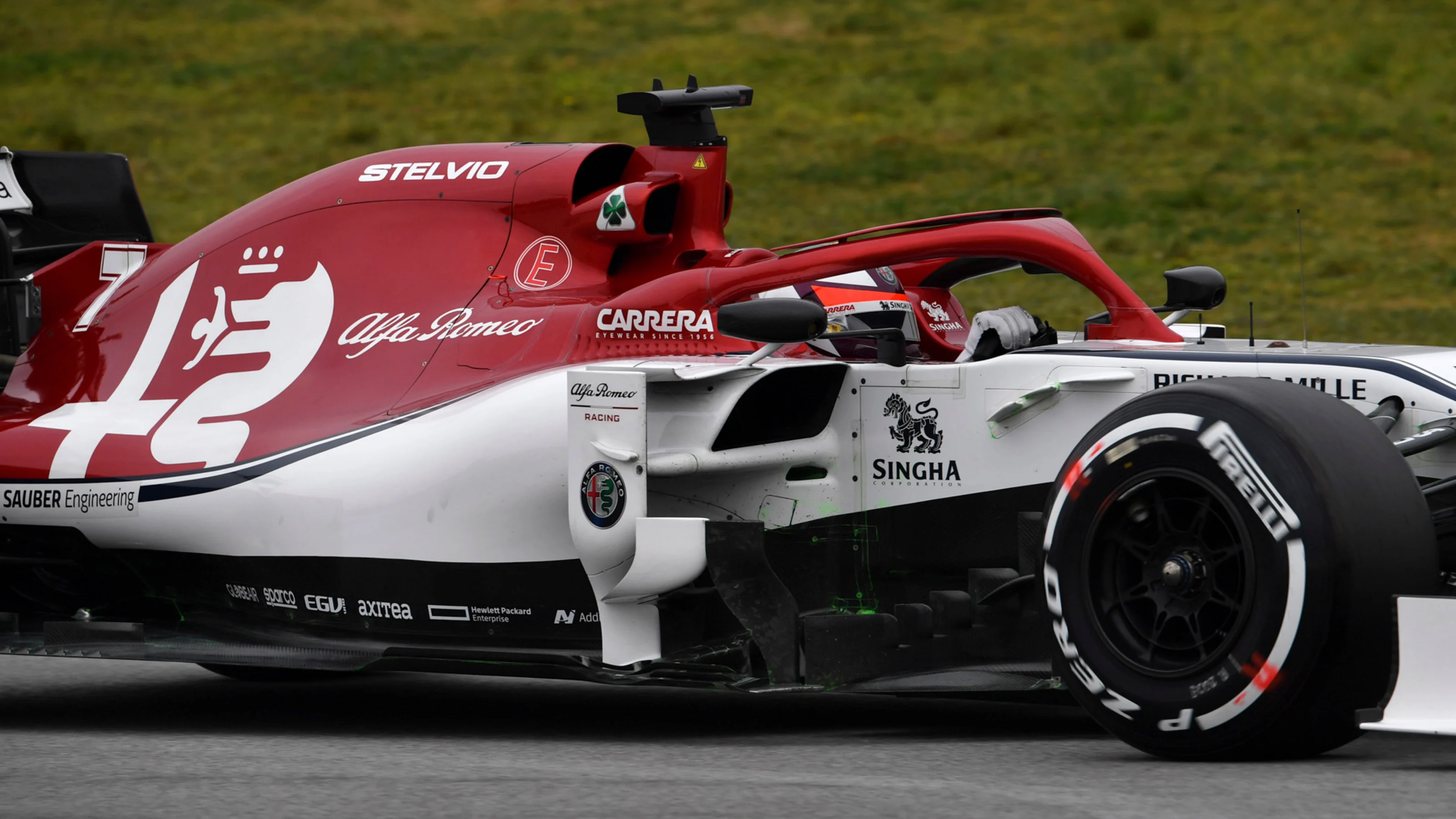 CIRCUIT DE BARCELONA-CATALUNYA, SPAIN - FEBRUARY 20: Kimi Raikkonen, Alfa Romeo Racing C38 during