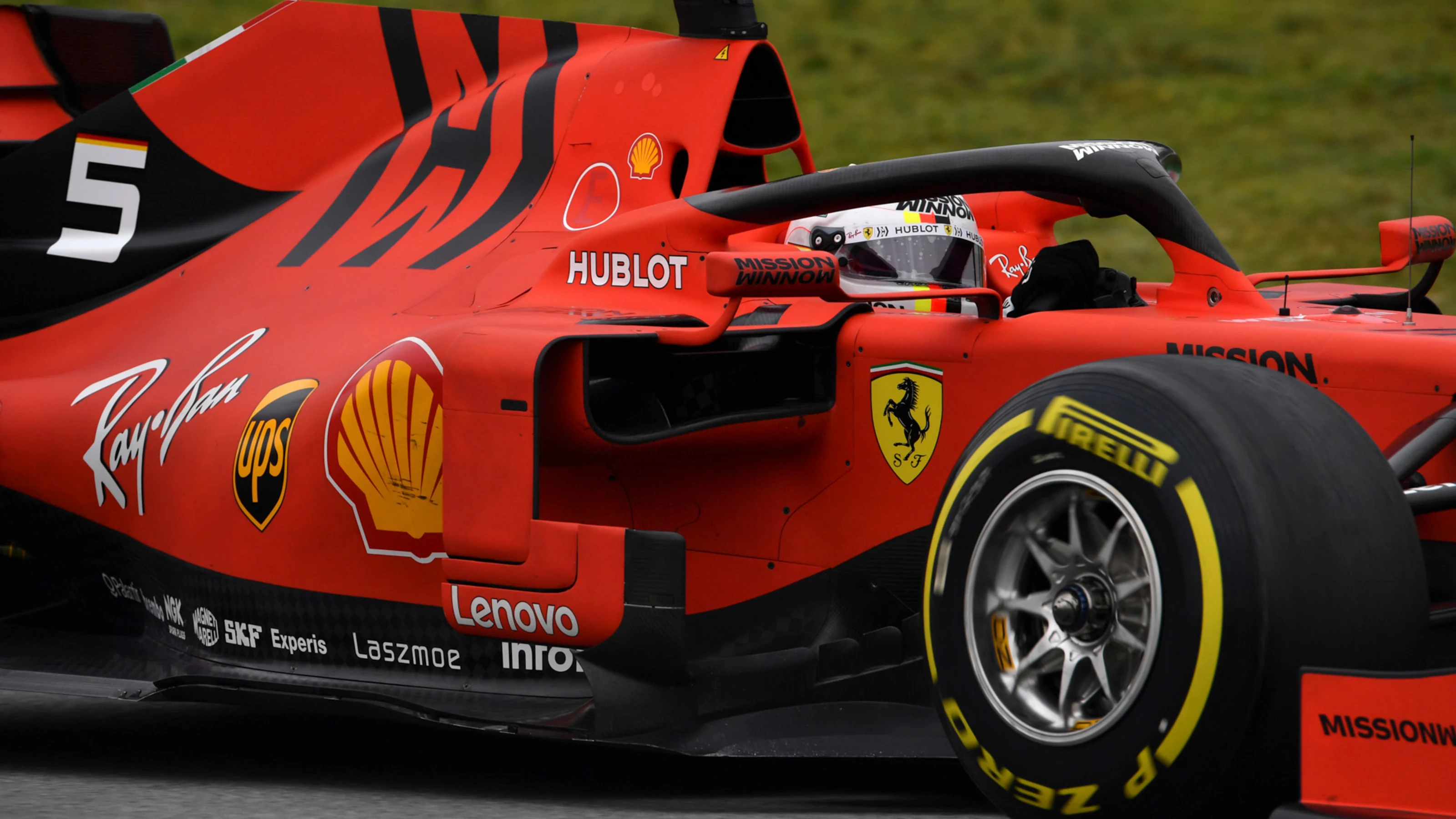 CIRCUIT DE BARCELONA-CATALUNYA, SPAIN - FEBRUARY 20: Sebastian Vettel, Ferrari SF90 during the