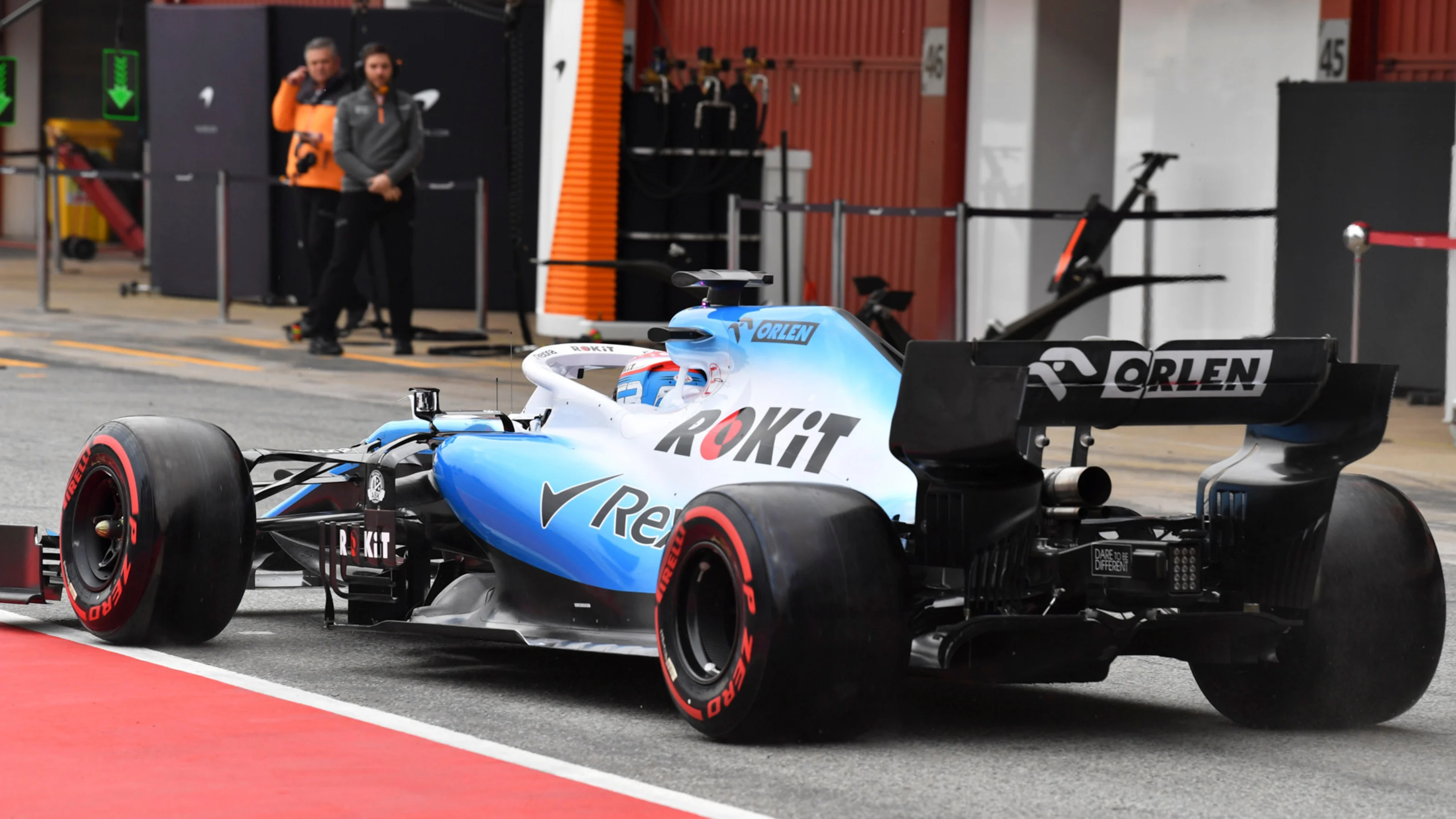 CIRCUIT DE BARCELONA-CATALUNYA, SPAIN - FEBRUARY 20: George Russell, Williams FW42 during the