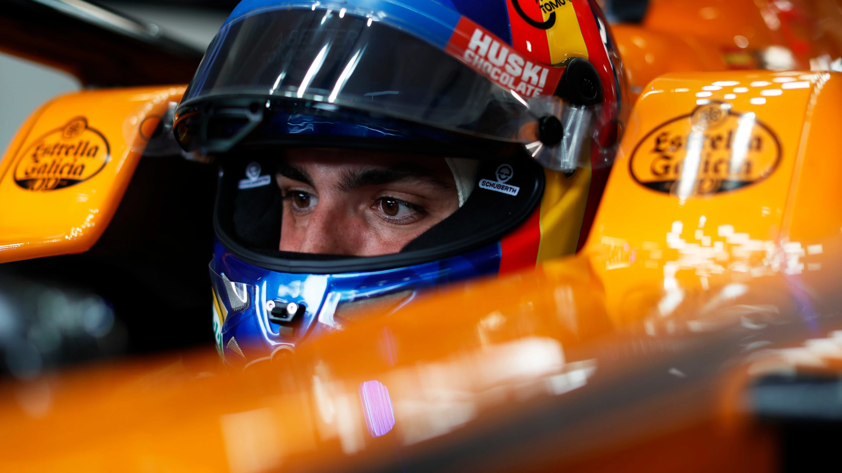 CIRCUIT DE BARCELONA-CATALUNYA, SPAIN - FEBRUARY 20: Carlos Sainz Jr, McLaren MCL34 during the