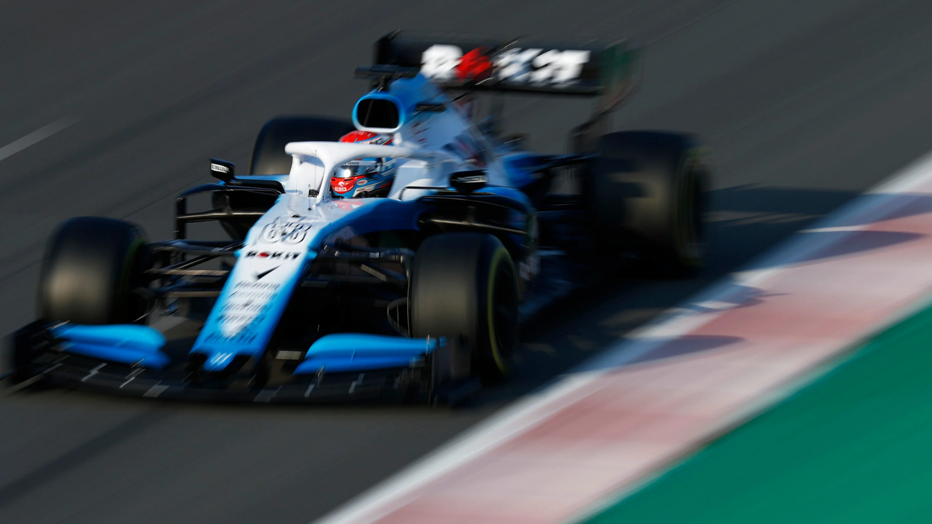 CIRCUIT DE BARCELONA-CATALUNYA, SPAIN - FEBRUARY 20: George Russell, Williams FW42 during the