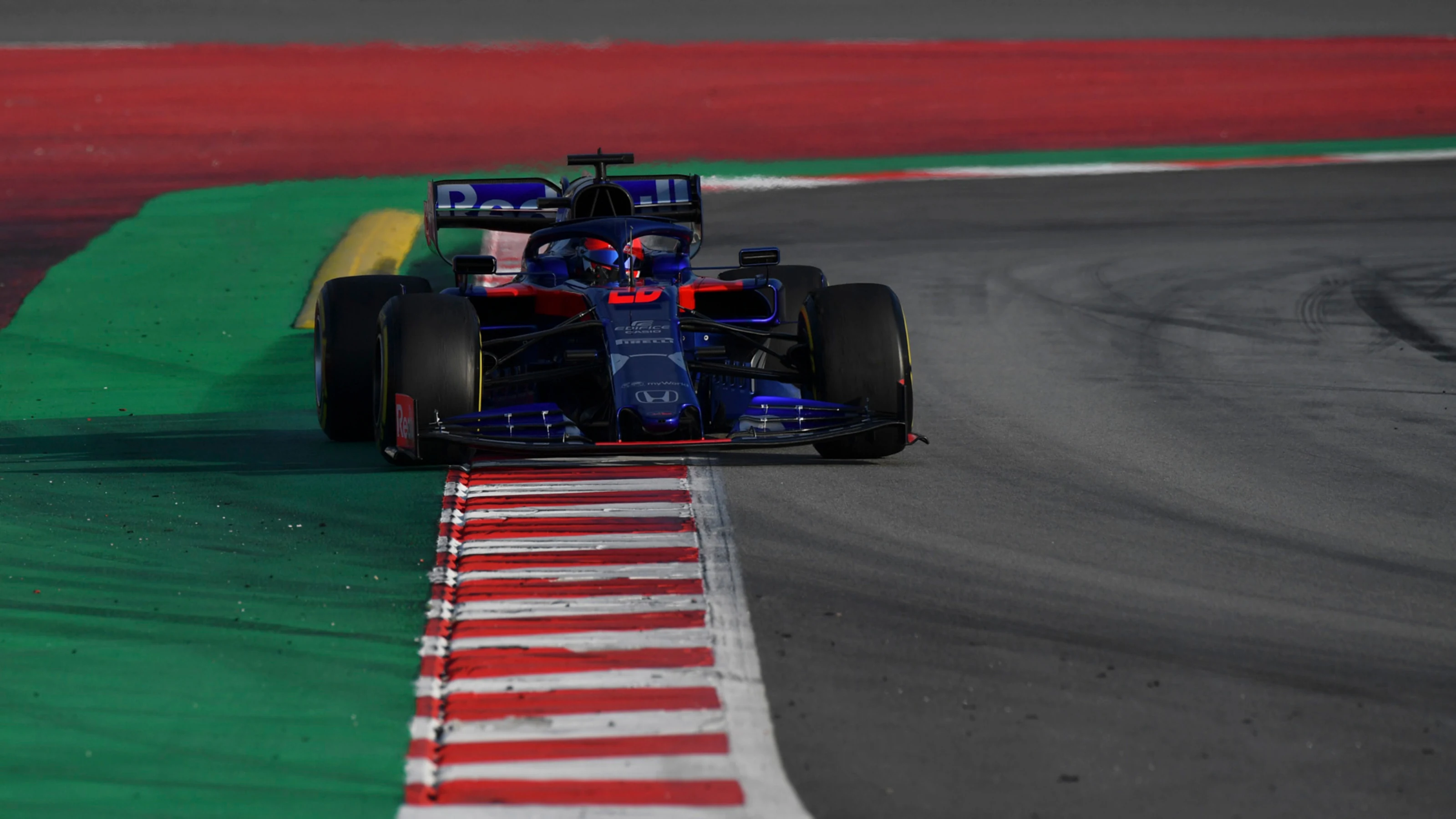 CIRCUIT DE BARCELONA-CATALUNYA, SPAIN - FEBRUARY 20: Daniil Kvyat, Scuderia Toro Rosso STR14 during