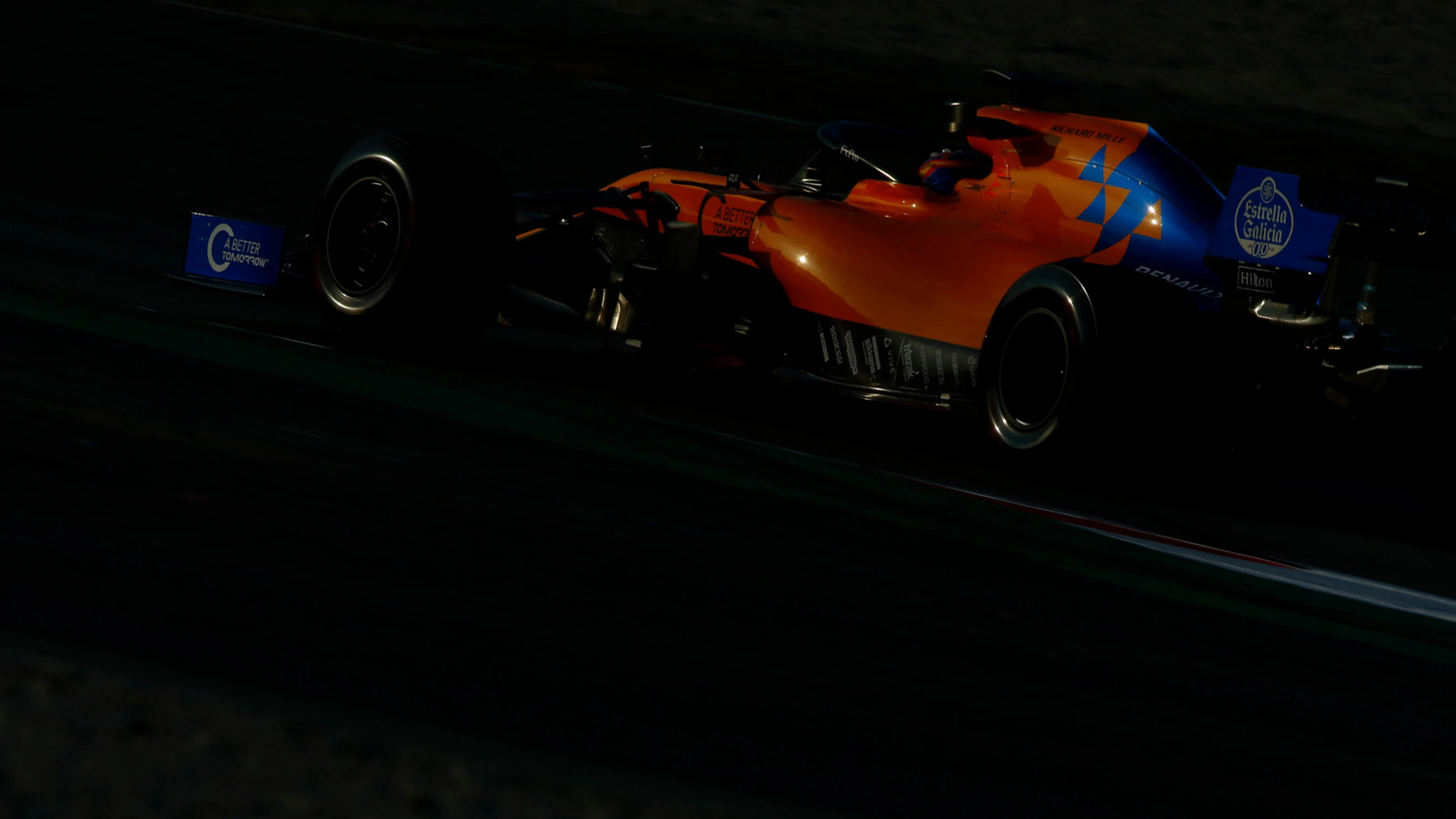 CIRCUIT DE BARCELONA-CATALUNYA, SPAIN - FEBRUARY 20: Carlos Sainz Jr, McLaren MCL34 during the