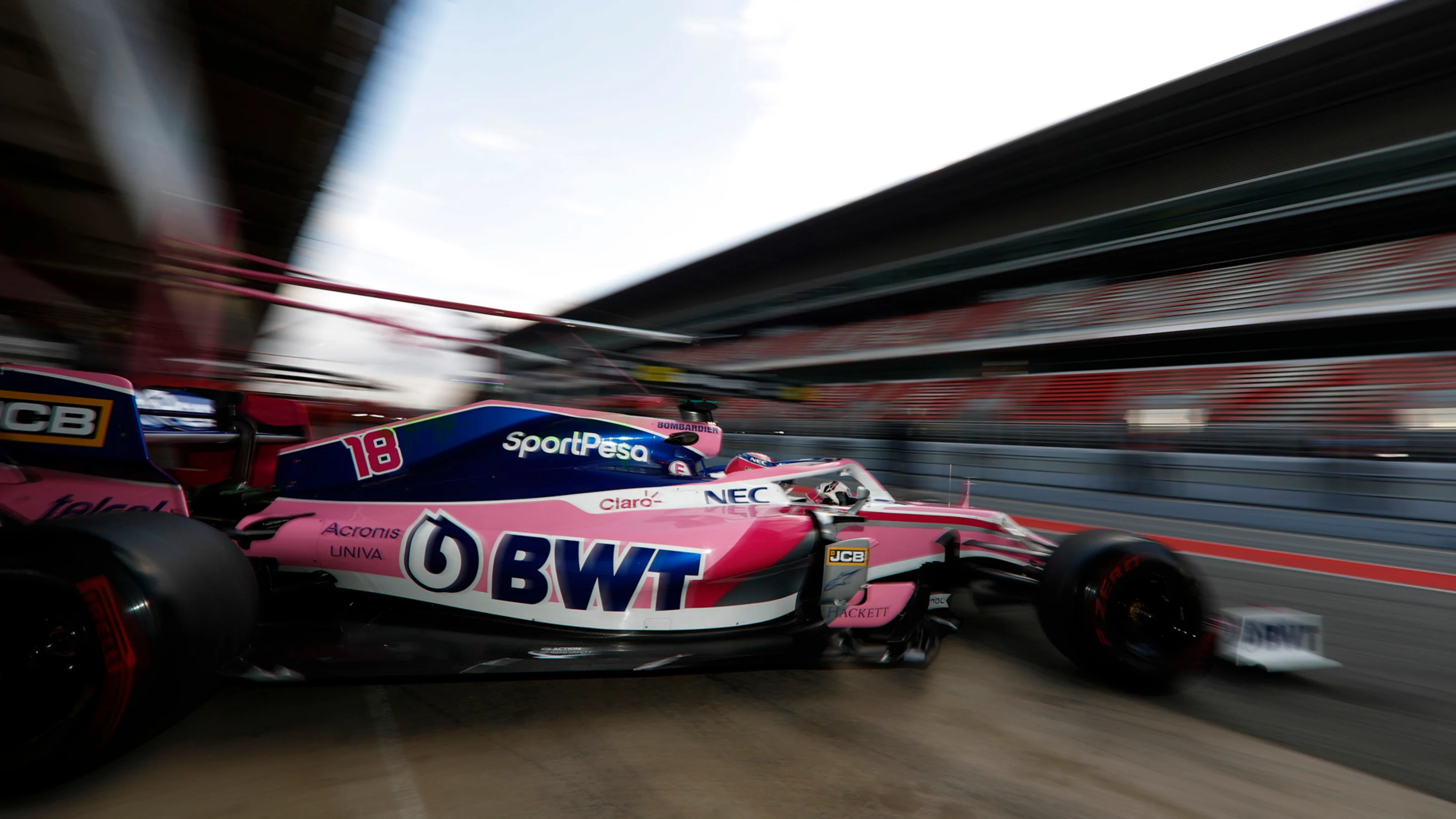 CIRCUIT DE BARCELONA-CATALUNYA, SPAIN - FEBRUARY 19: Lance Stroll, SportPesa Racing Point F1 Team