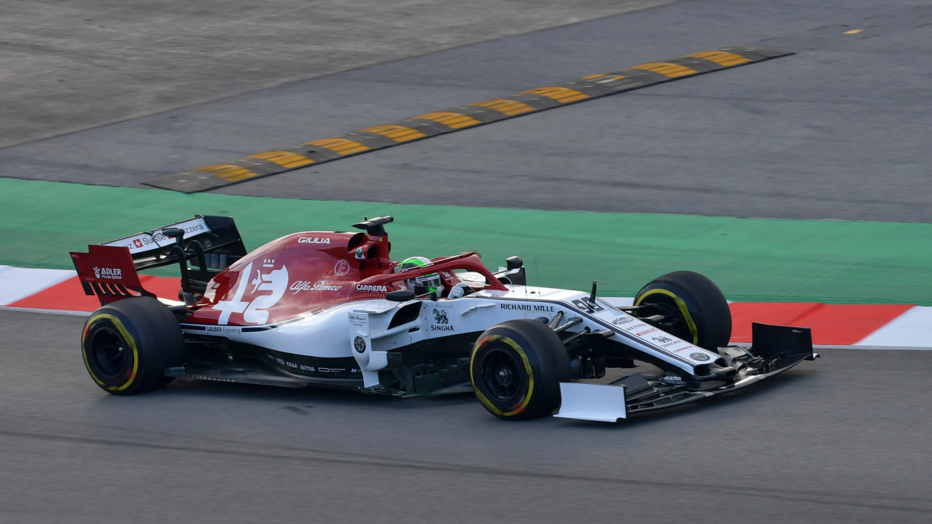 CIRCUIT DE BARCELONA-CATALUNYA, SPAIN - FEBRUARY 19: Antonio Giovinazzi, Alfa Romeo Racing C38