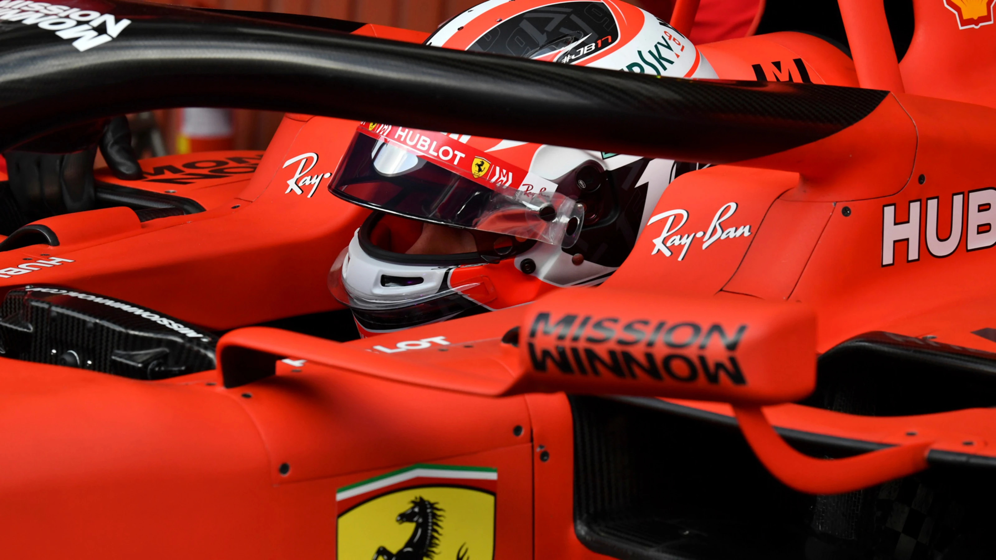 CIRCUIT DE BARCELONA-CATALUNYA, SPAIN - FEBRUARY 19: Charles Leclerc, Ferrari SF90 during the
