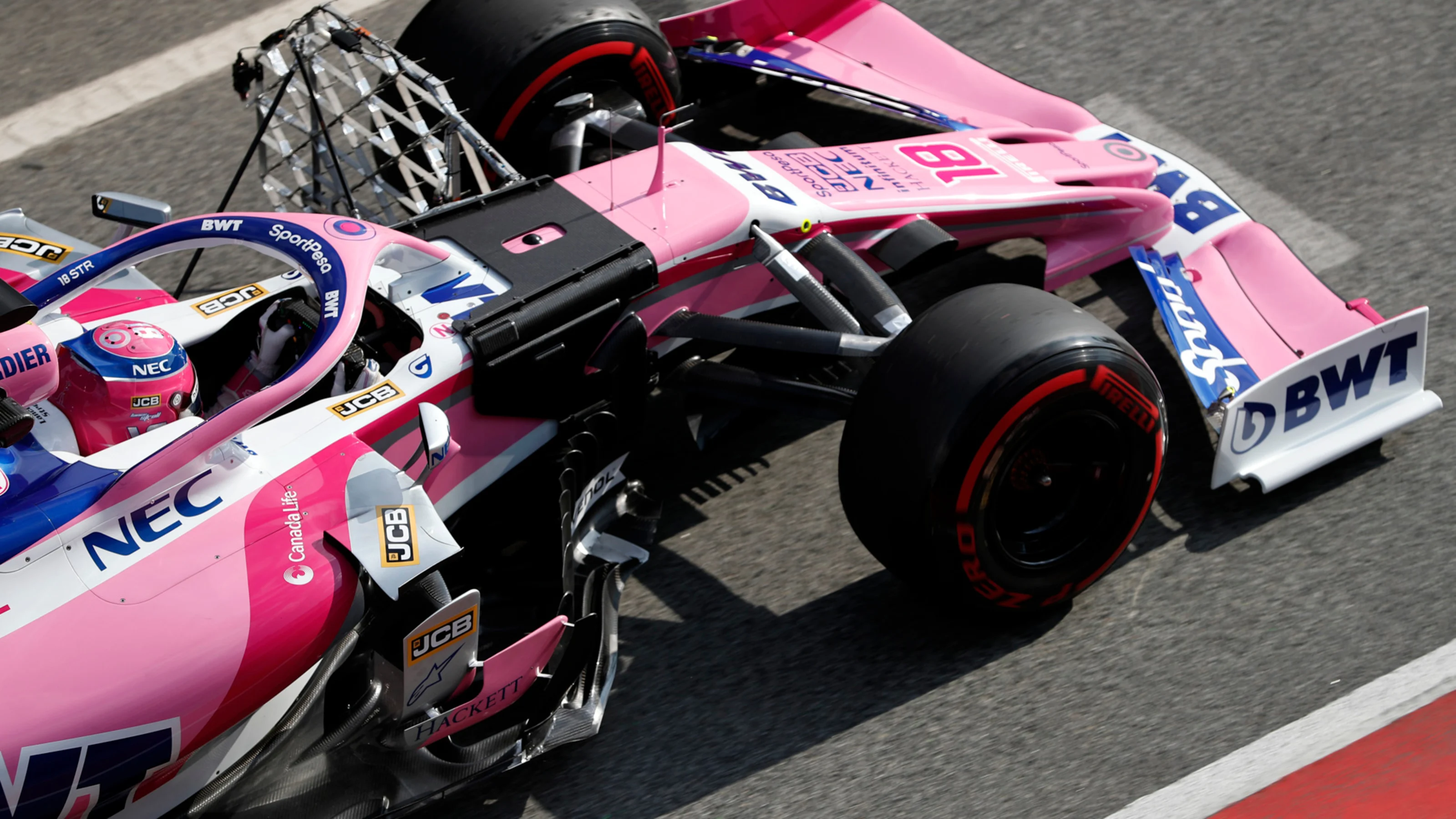 CIRCUIT DE BARCELONA-CATALUNYA, SPAIN - FEBRUARY 19: Lance Stroll, SportPesa Racing Point F1 Team