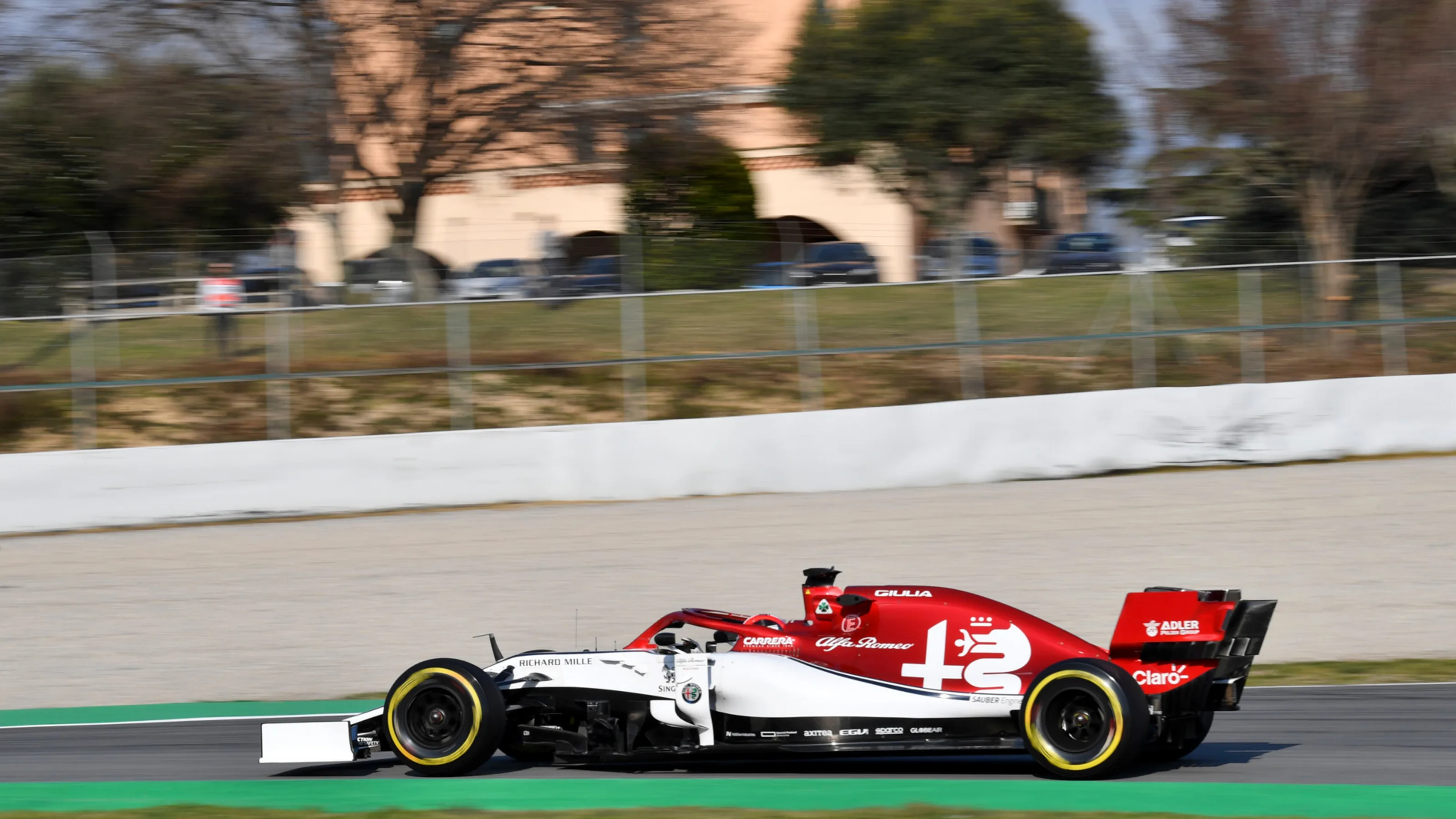 CIRCUIT DE BARCELONA-CATALUNYA, SPAIN - FEBRUARY 19: Antonio Giovinazzi, Alfa Romeo Racing C38