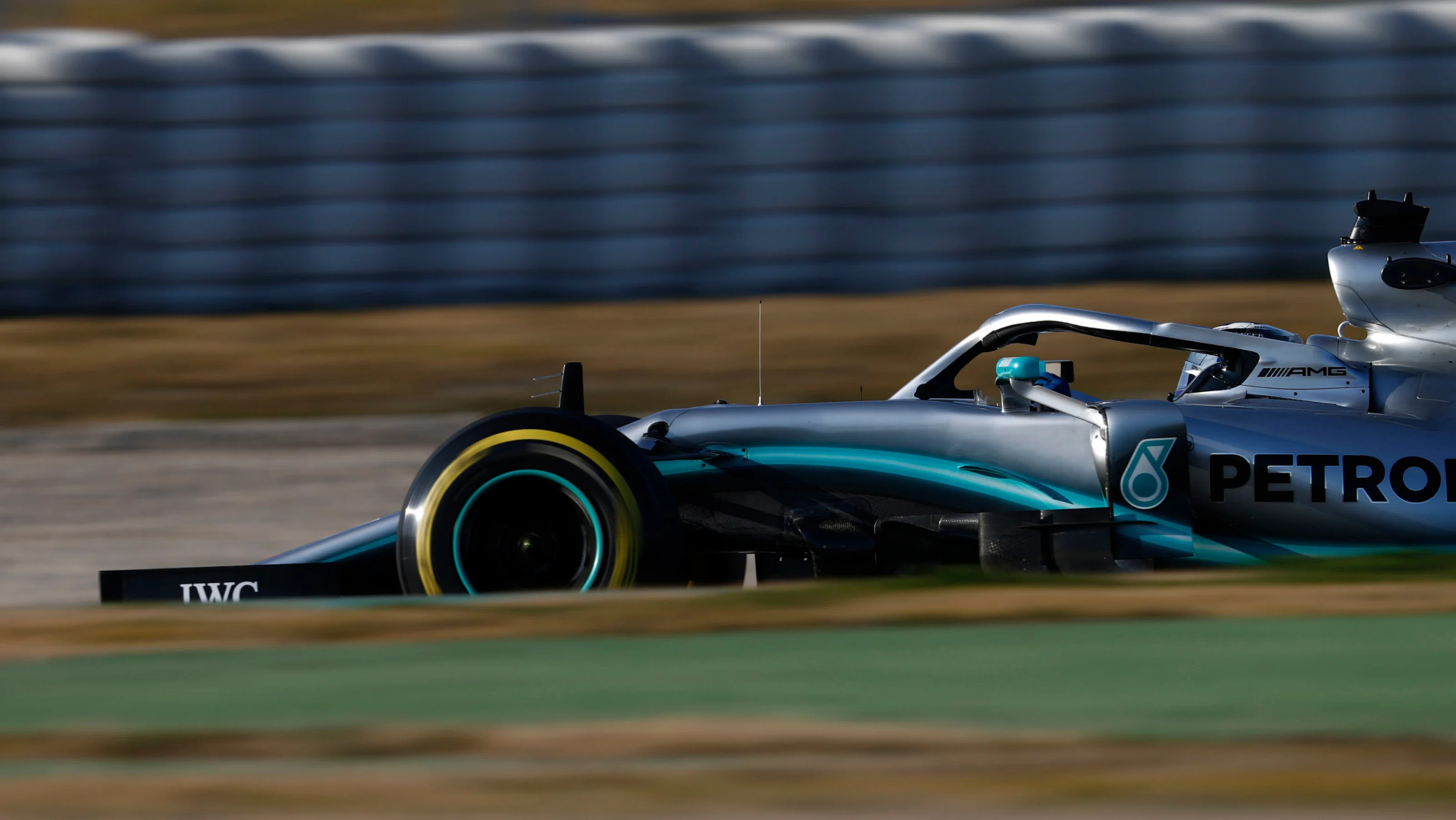 CIRCUIT DE BARCELONA-CATALUNYA, SPAIN - FEBRUARY 19: Valtteri Bottas, Mercedes-AMG F1 W10 EQ Power+