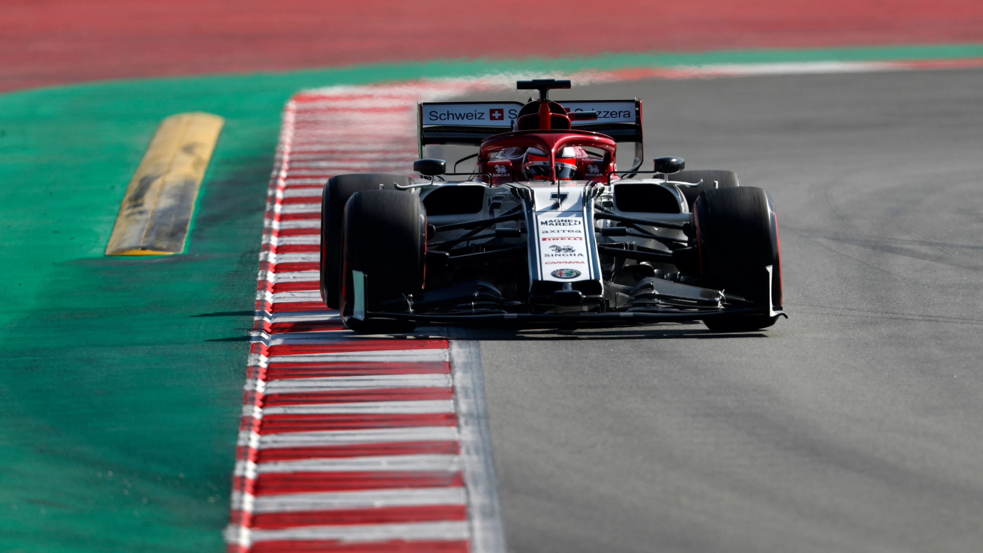 CIRCUIT DE BARCELONA-CATALUNYA, SPAIN - MARCH 01: Kimi Raikkonen, Alfa Romeo Racing C38 during the